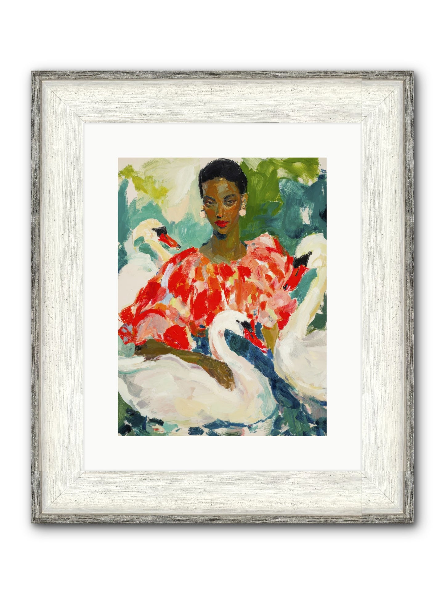 The Velvet Quill Framed Print - Driftwood White 12x16
