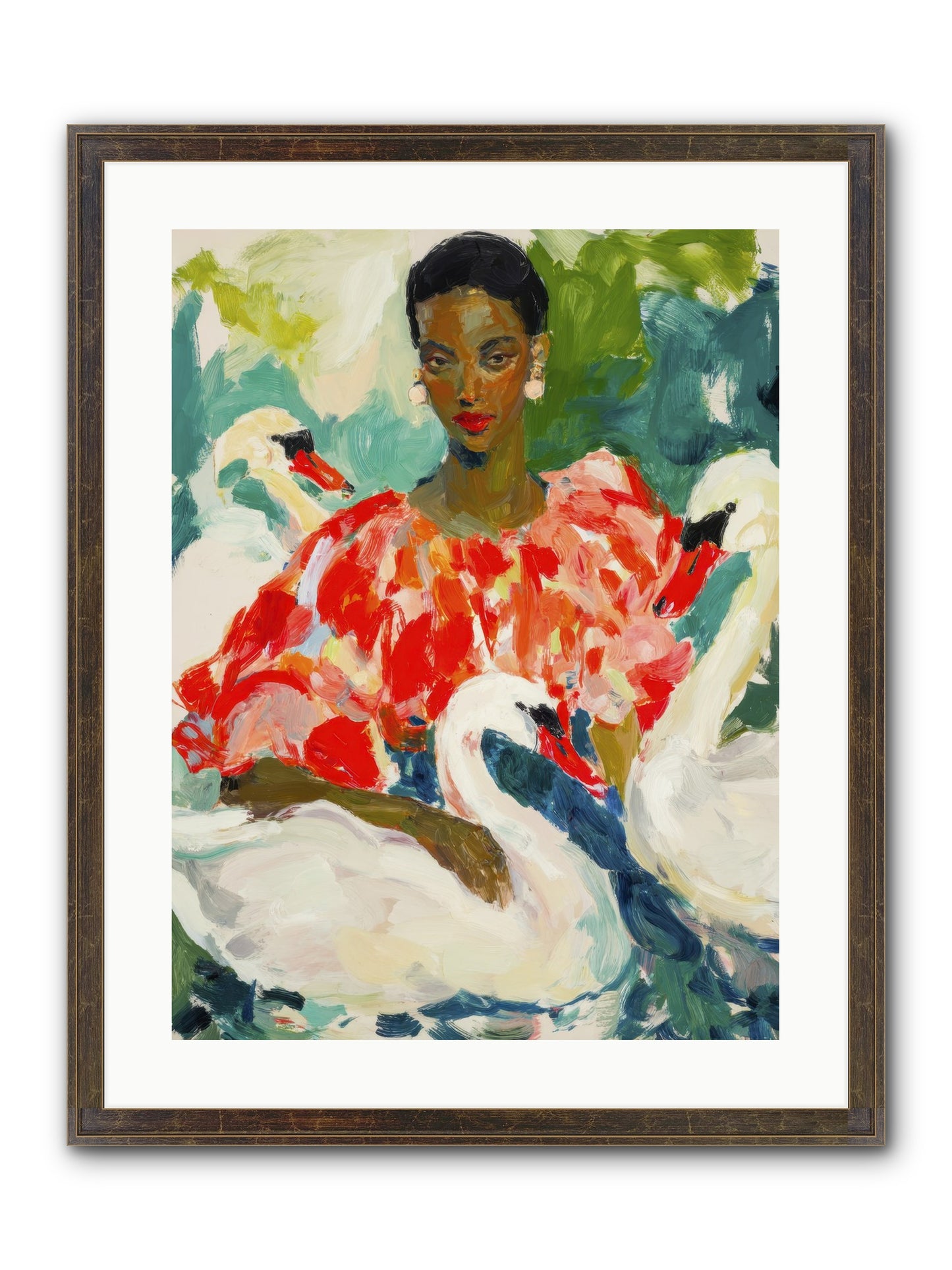 The Velvet Quill Framed Print - Slimwoods Black/Gold 18x24