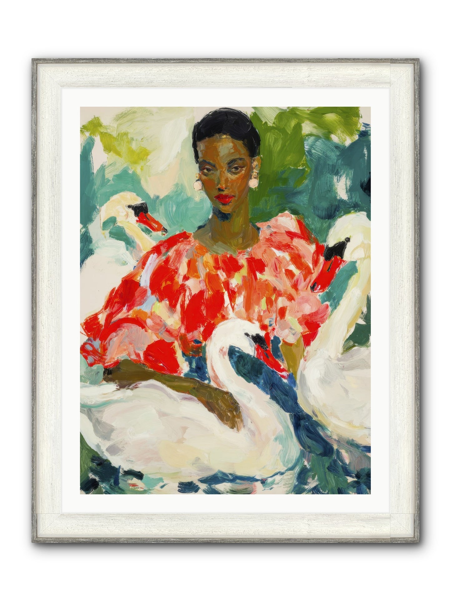 The Velvet Quill Framed Print - Driftwood White 30x40