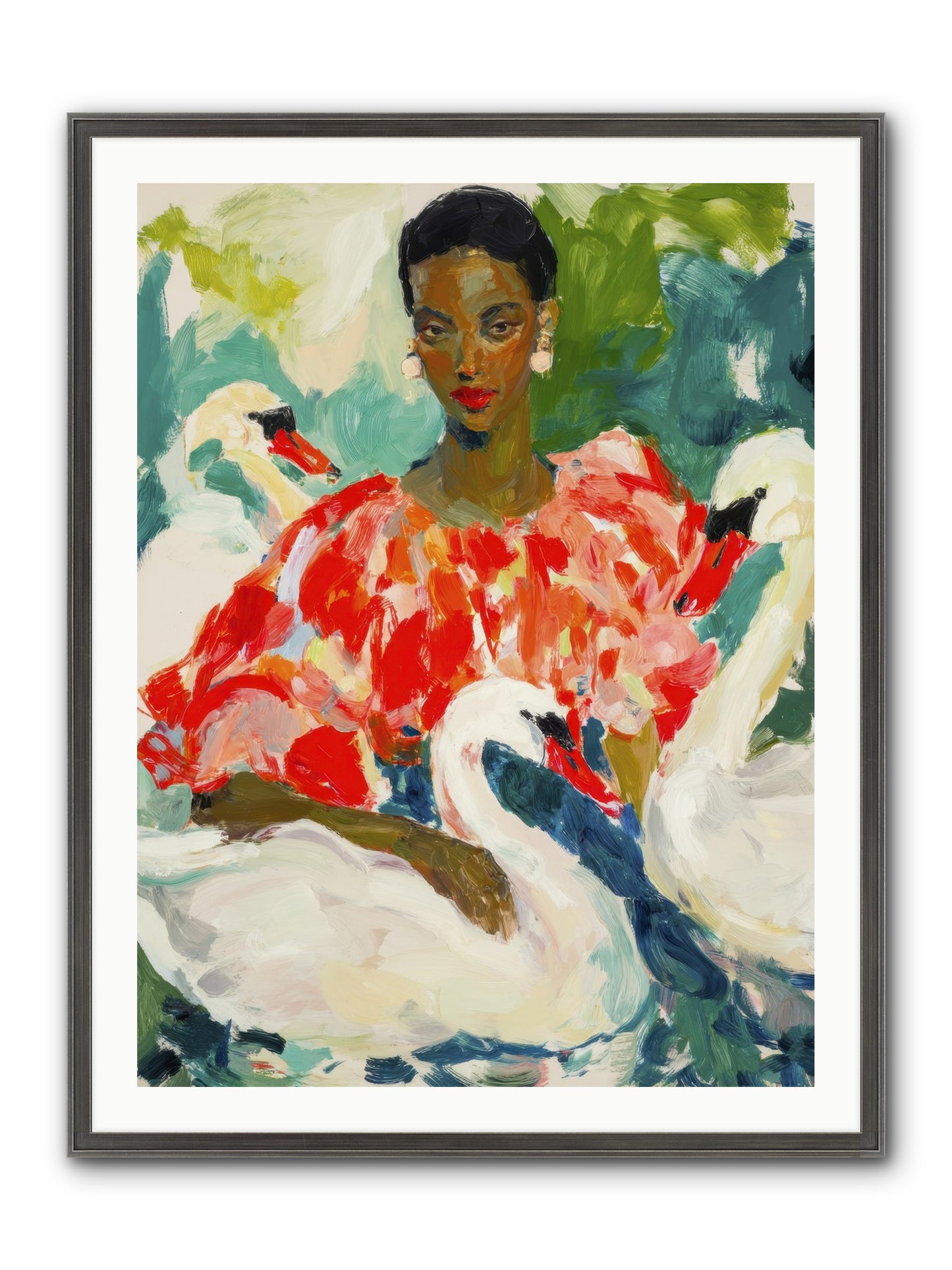 The Velvet Quill Framed Print - Slimwoods Black/Silver 30x40