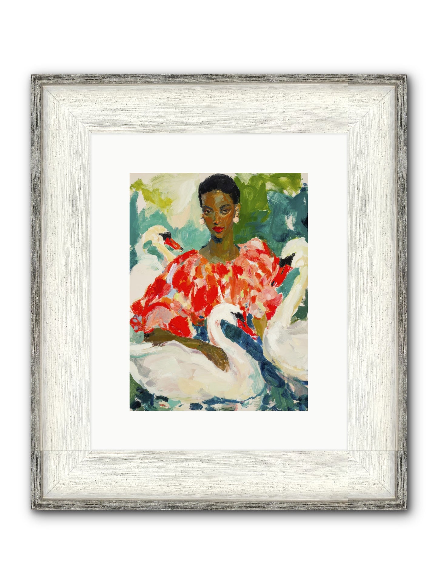 The Velvet Quill Framed Print - Driftwood White 9x12