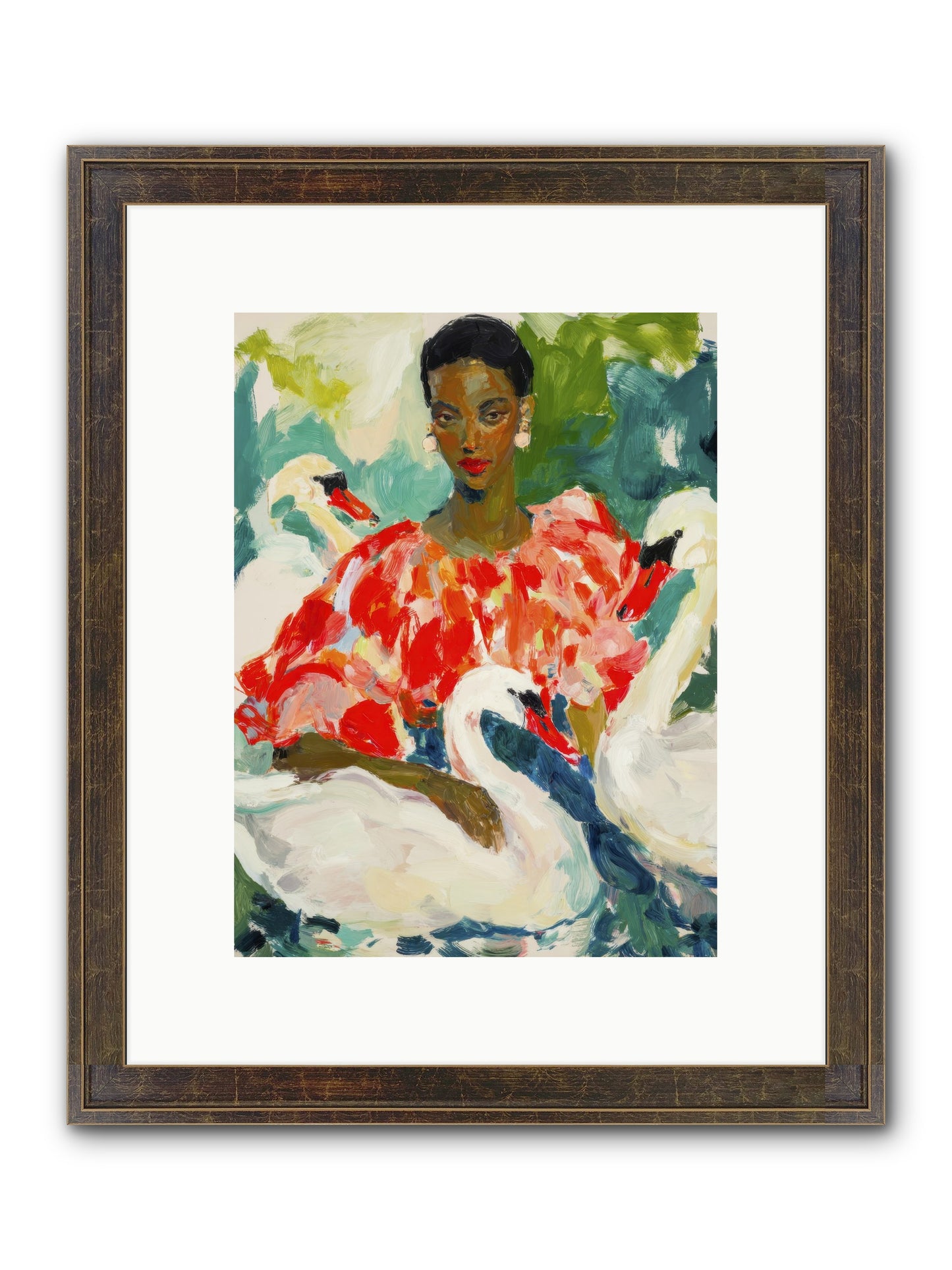 The Velvet Quill Framed Print - Slimwoods Black/Gold 9x12