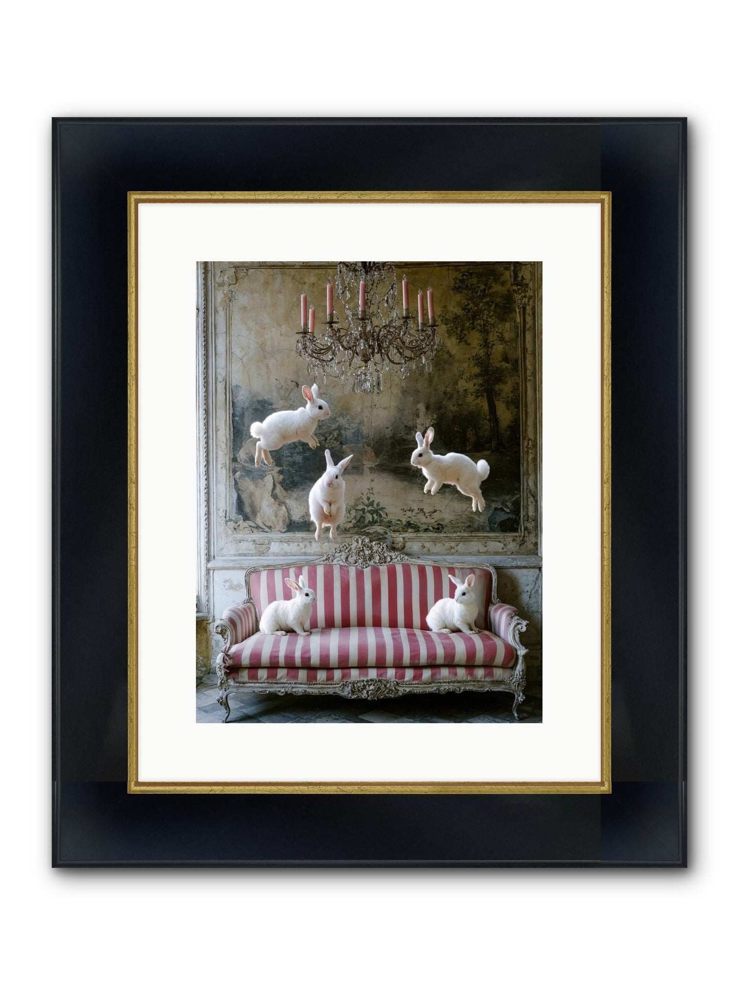 The Velvet Revolution Framed Print - Wide Black w/Gold 12x16