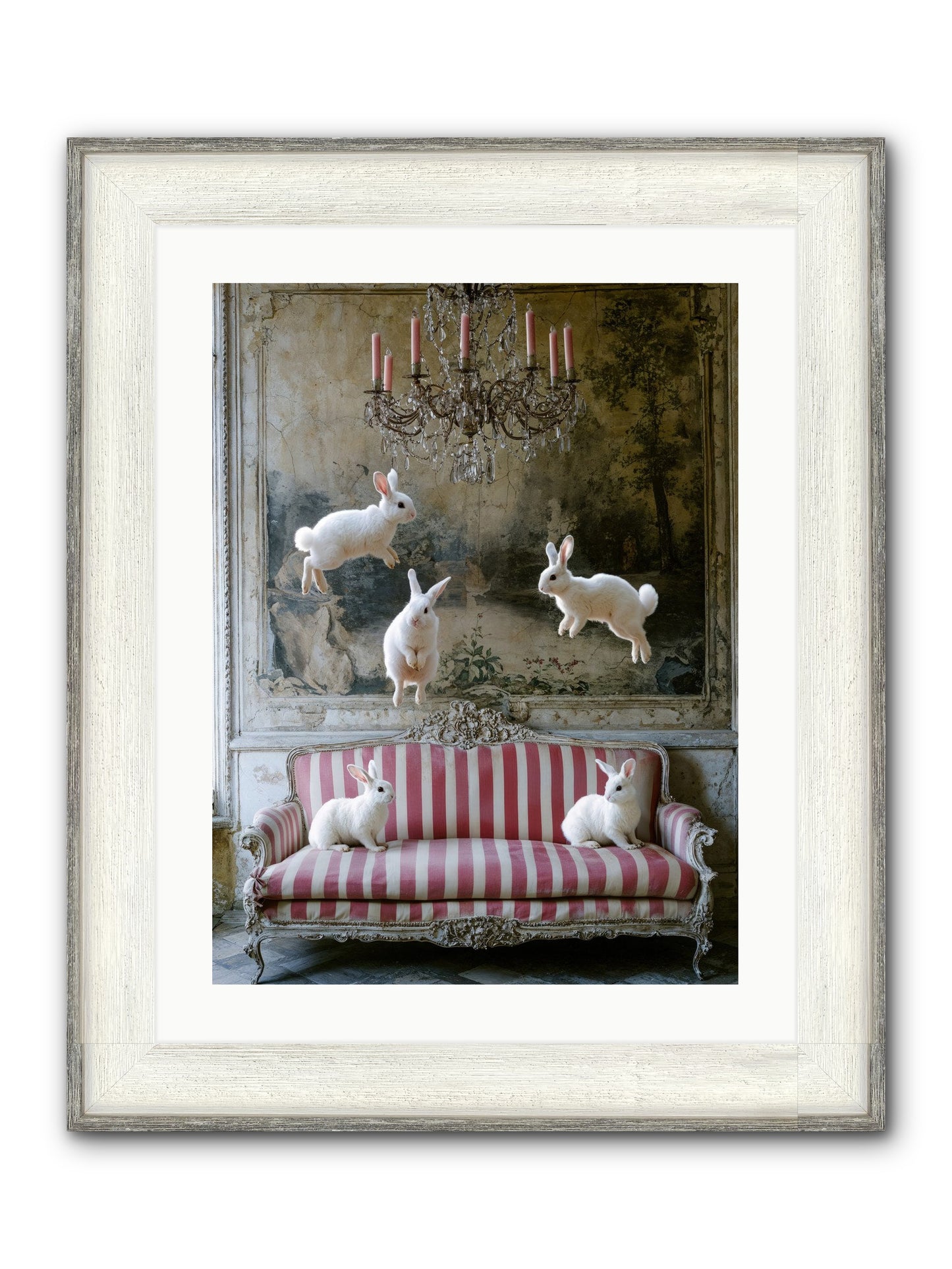 The Velvet Revolution Framed Print - Driftwood White 18x24