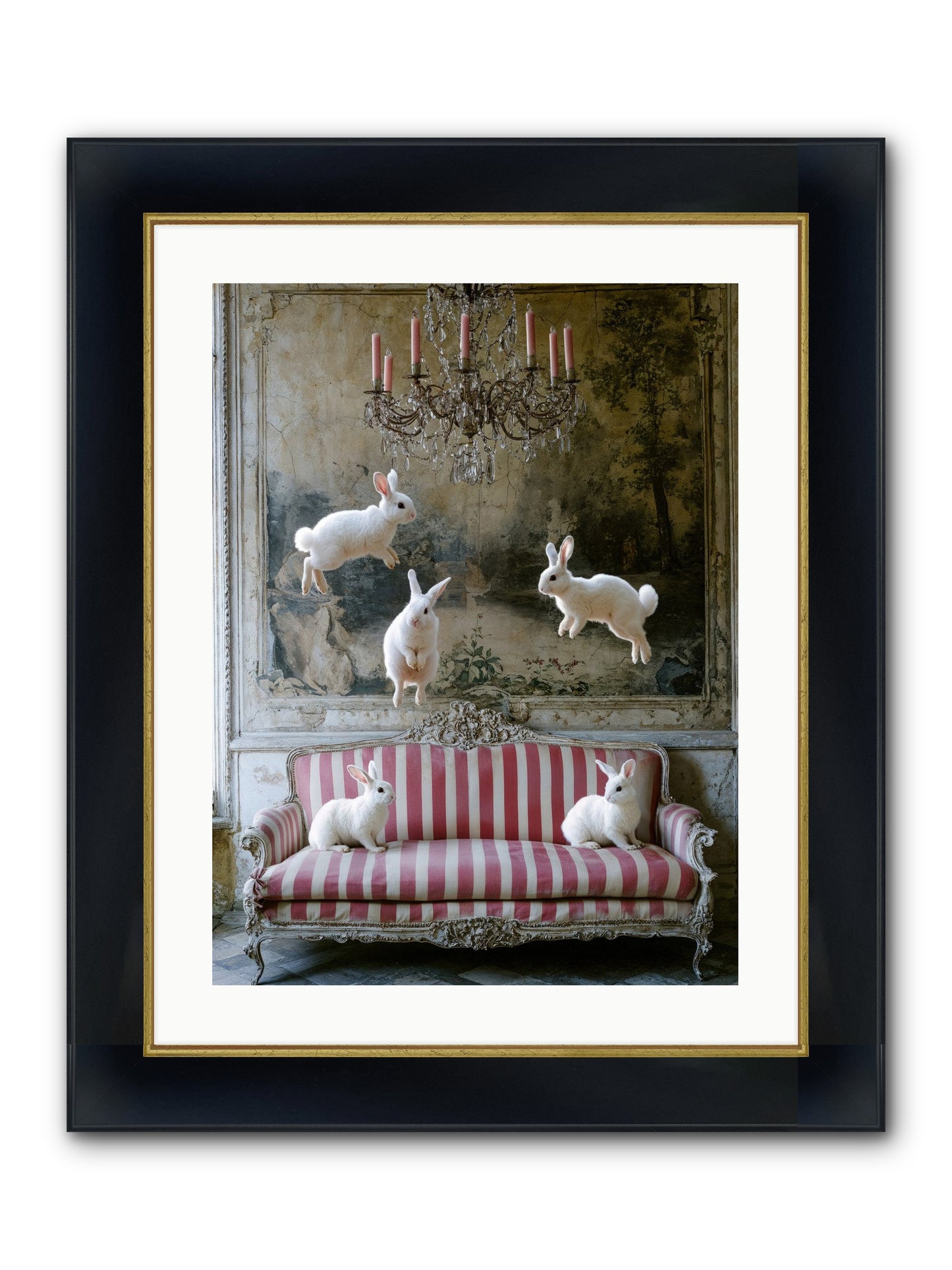 The Velvet Revolution Framed Print - Wide Black w/Gold 18x24