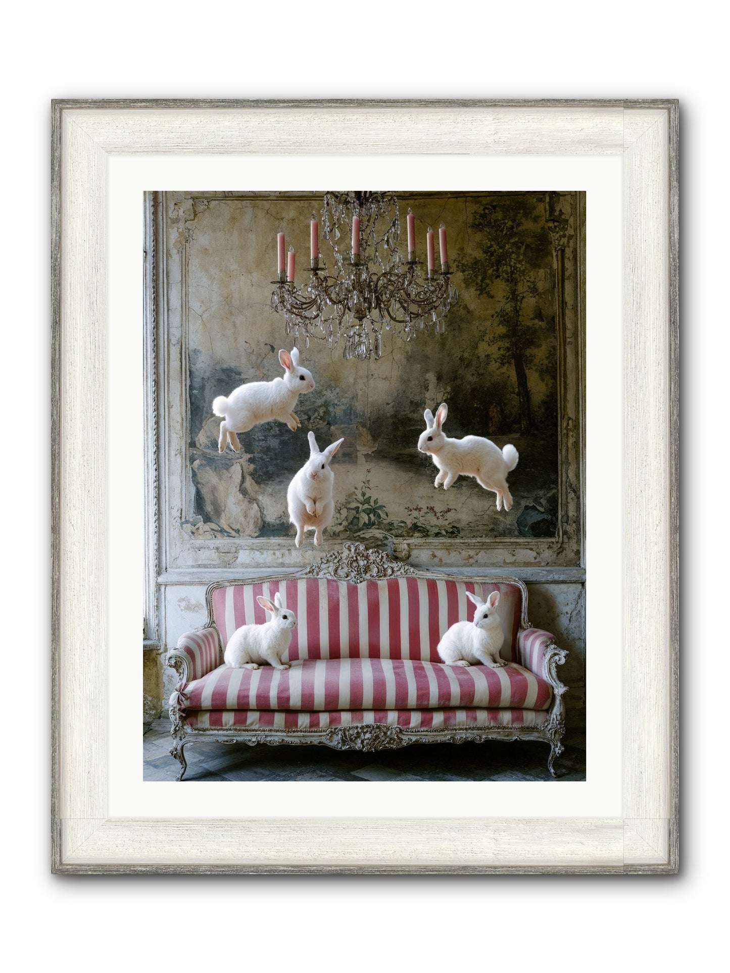 The Velvet Revolution Framed Print - Driftwood White 24x32