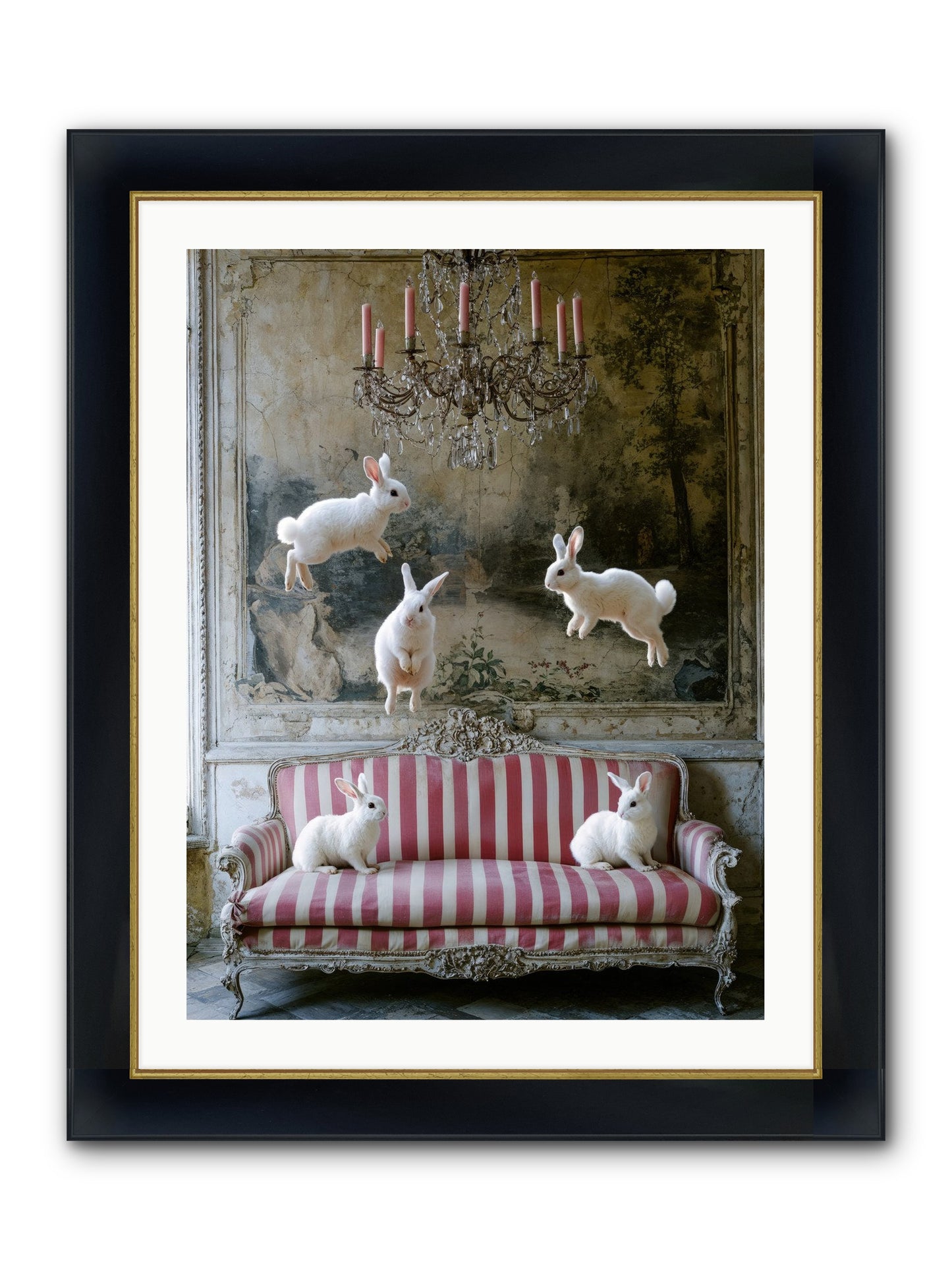 The Velvet Revolution Framed Print - Wide Black w/Gold 24x32