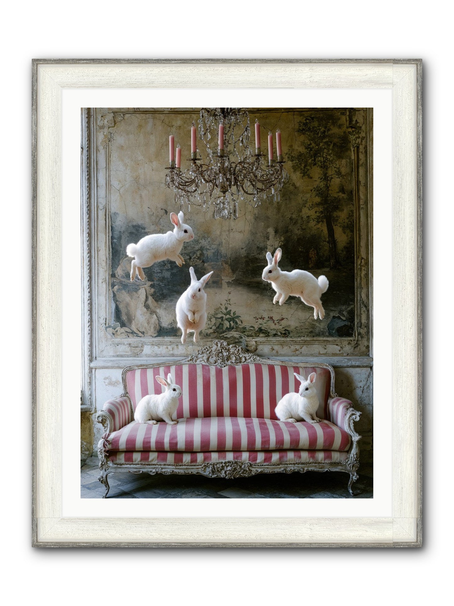 The Velvet Revolution Framed Print - Driftwood White 30x40