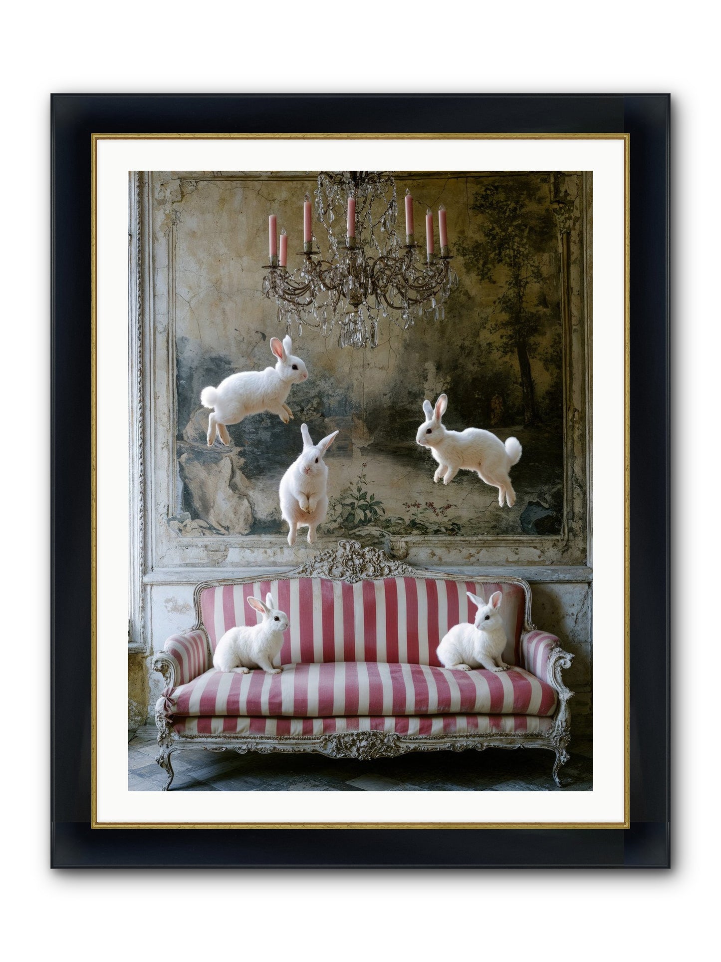 The Velvet Revolution Framed Print - Wide Black w/Gold 30x40