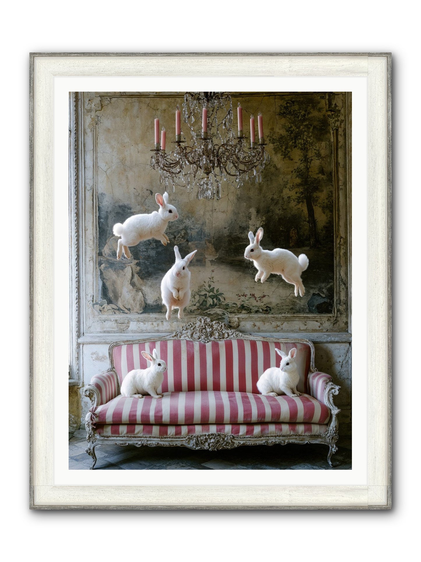 The Velvet Revolution Framed Print - Driftwood White 36x48