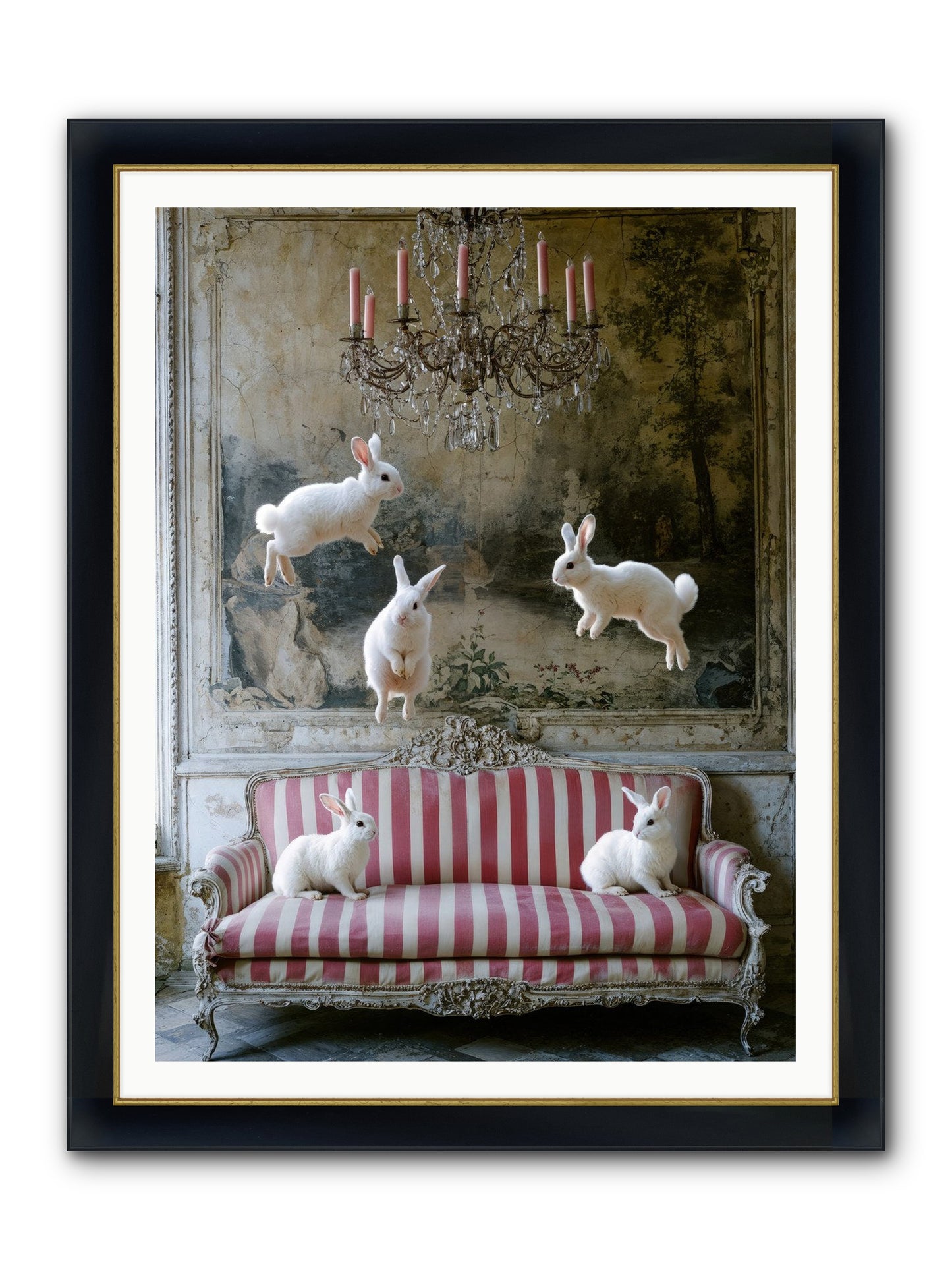 The Velvet Revolution Framed Print - Wide Black w/Gold 36x48