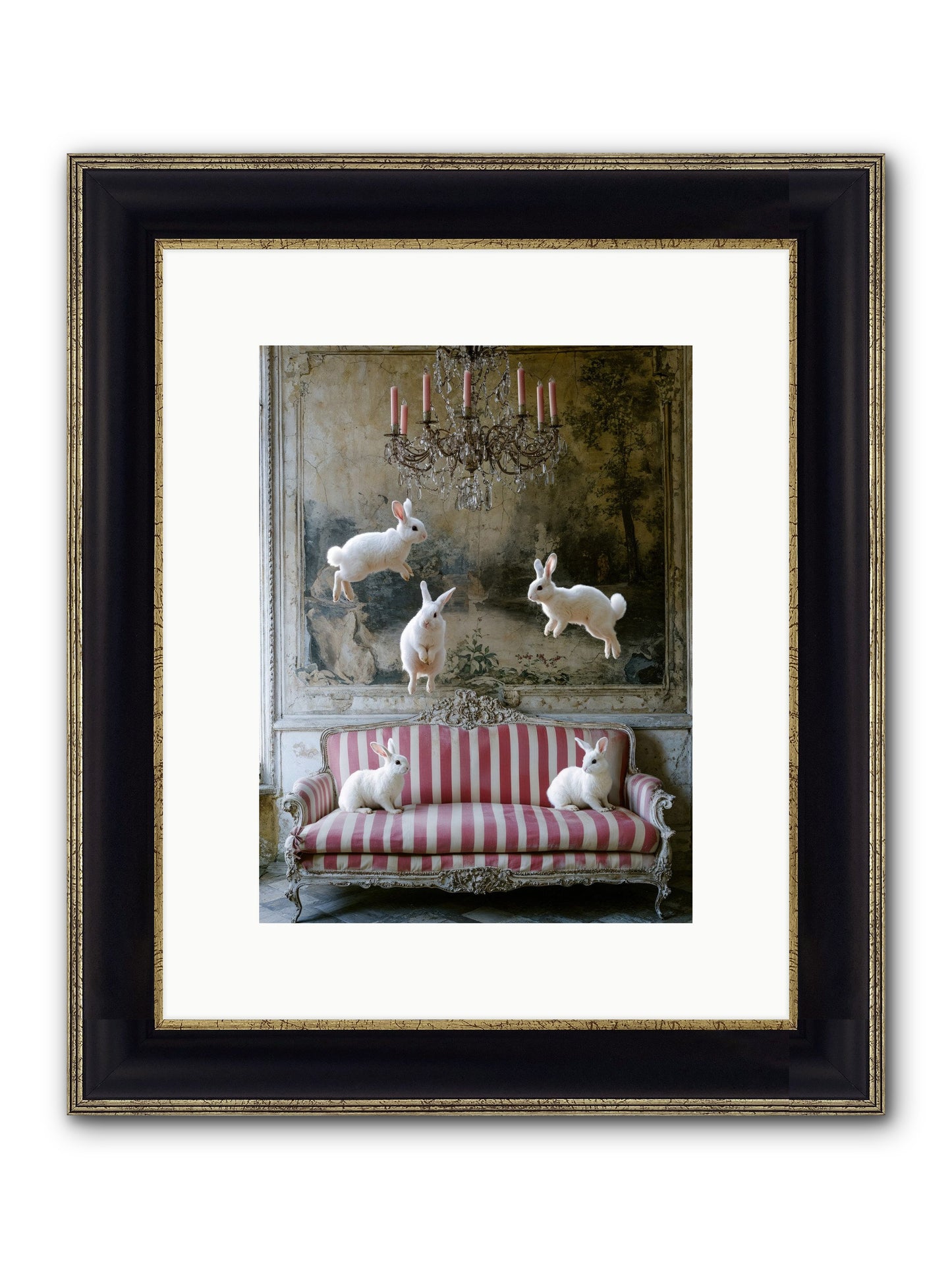 The Velvet Revolution Framed Print - Black & Gold 9x12