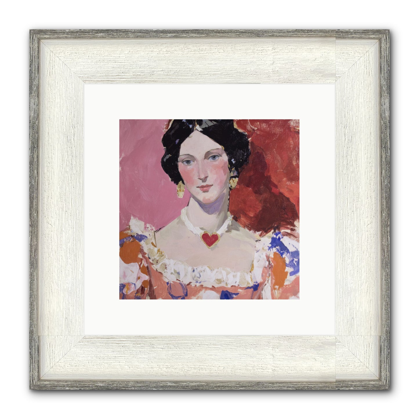 The Velvet Ribbon Society Framed Print - Driftwood White 10x10