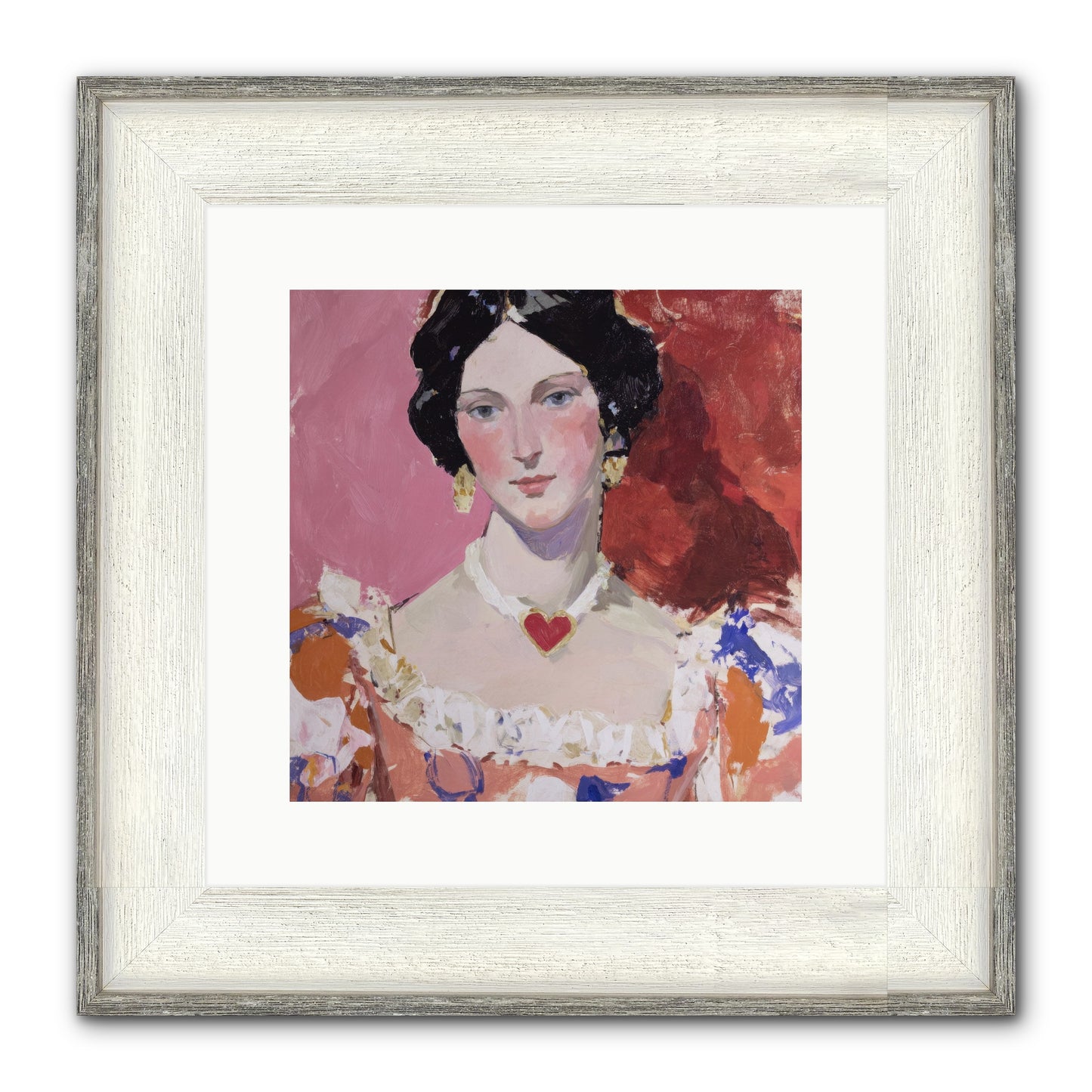 The Velvet Ribbon Society Framed Print - Driftwood White 12x12