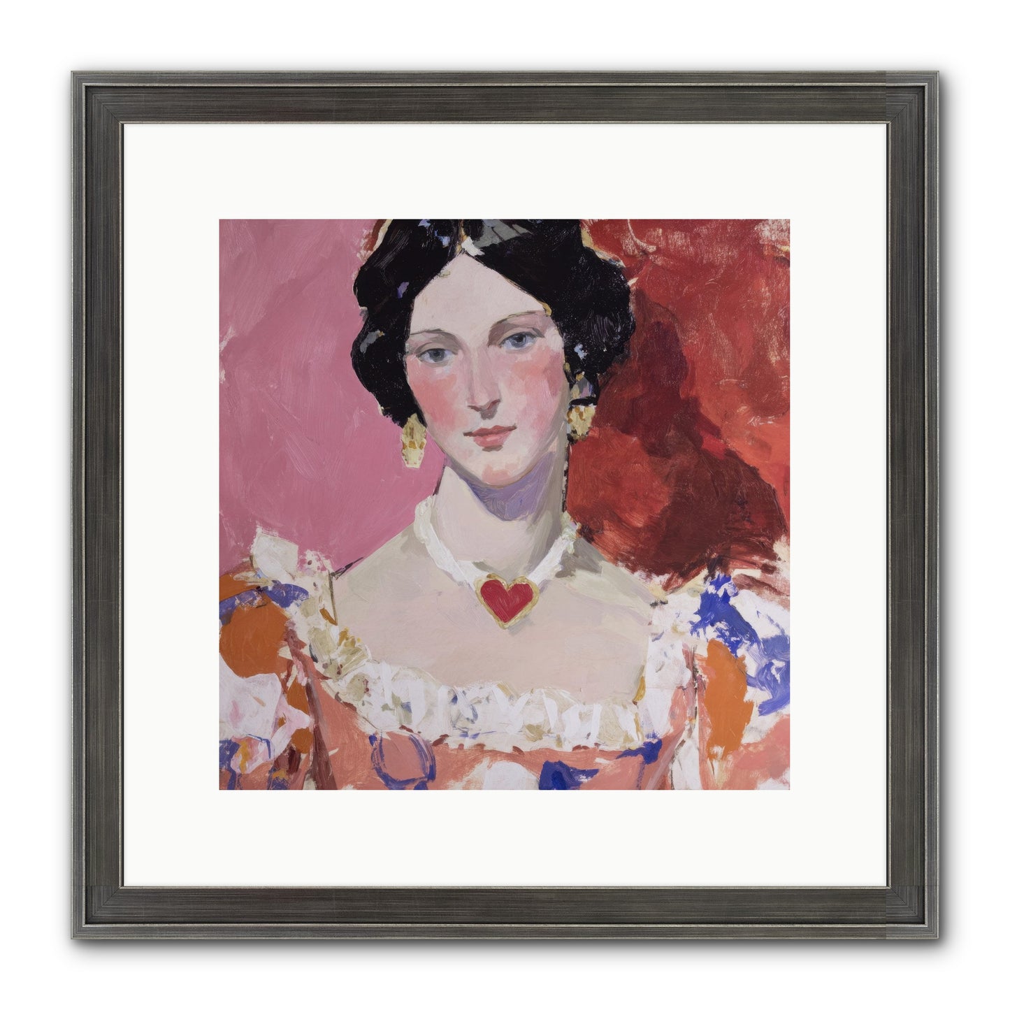 The Velvet Ribbon Society Framed Print - Slimwoods Black/Silver 12x12