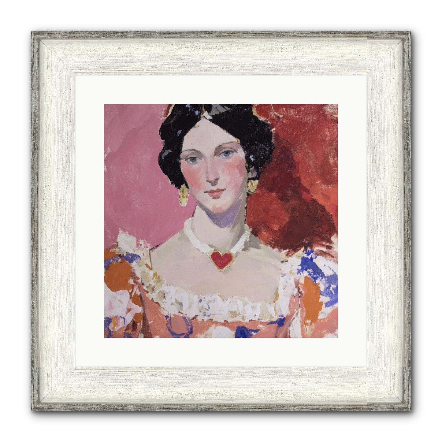 The Velvet Ribbon Society Framed Print - Driftwood White 16x16