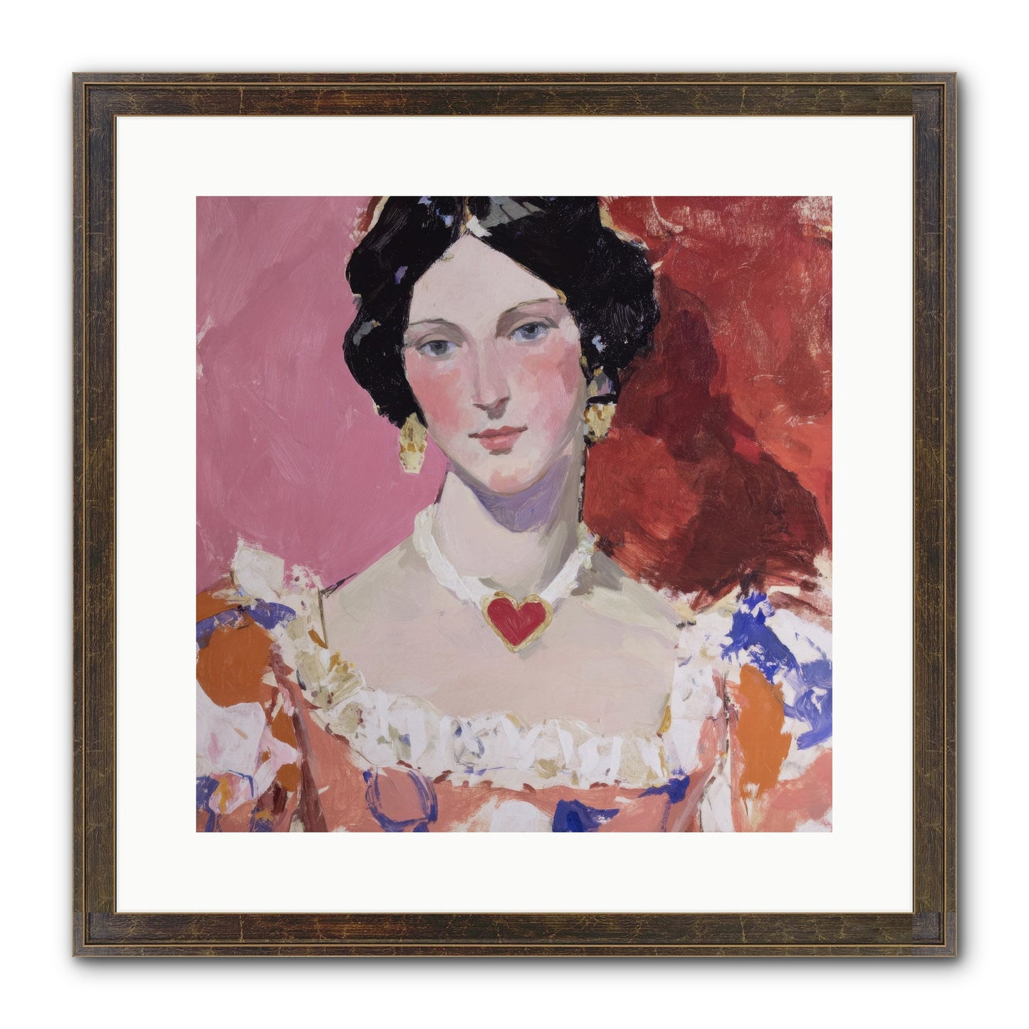The Velvet Ribbon Society Framed Print - Slimwoods Black/Gold 16x16