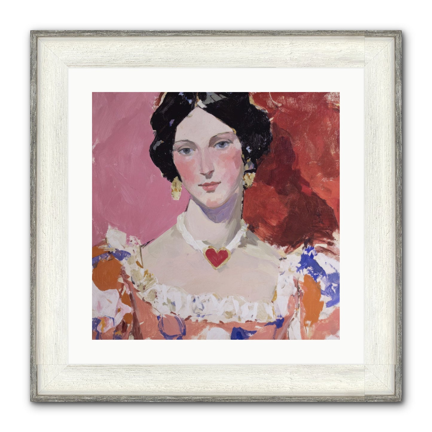 The Velvet Ribbon Society Framed Print - Driftwood White 20x20