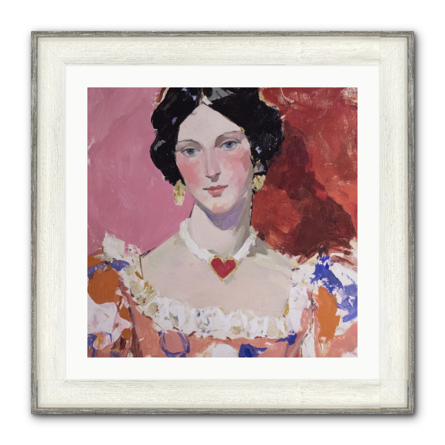 The Velvet Ribbon Society Framed Print - Driftwood White 24x24
