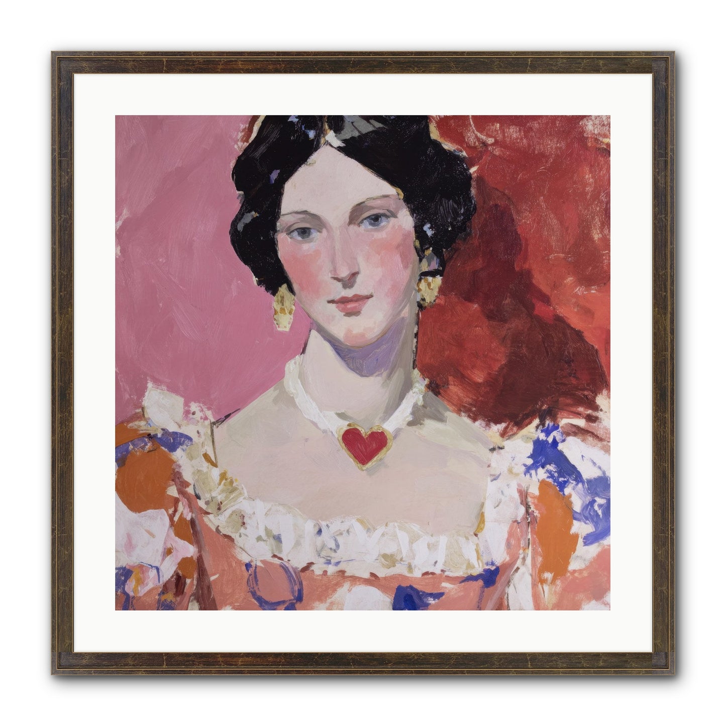 The Velvet Ribbon Society Framed Print - Slimwoods Black/Gold 24x24