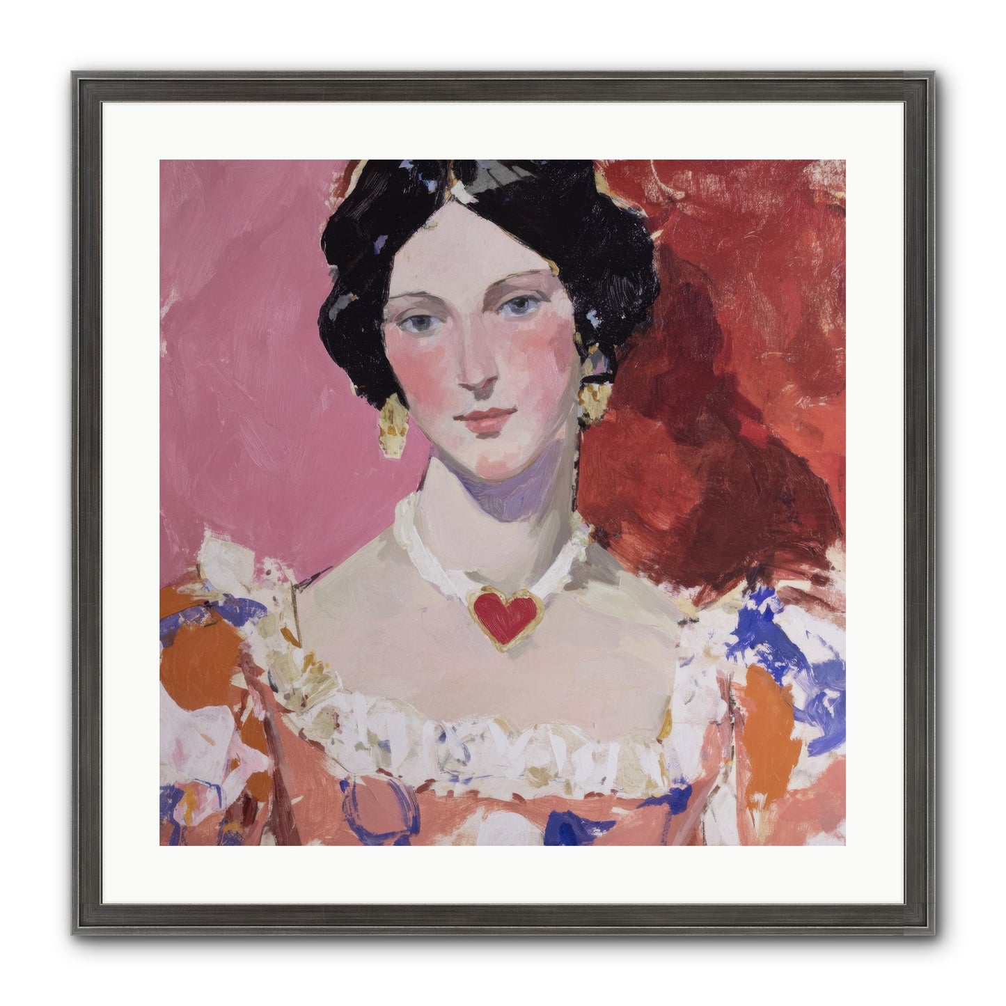 The Velvet Ribbon Society Framed Print - Slimwoods Black/Silver 24x24