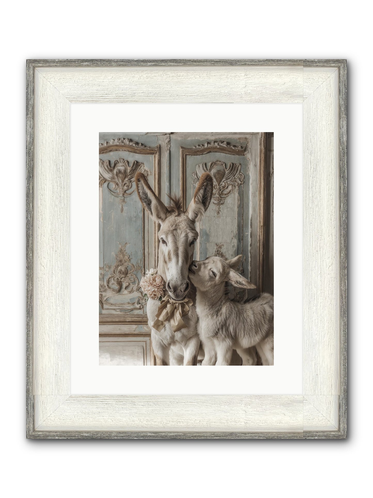 The Velvet Whisper Framed Print - Driftwood White 12x16