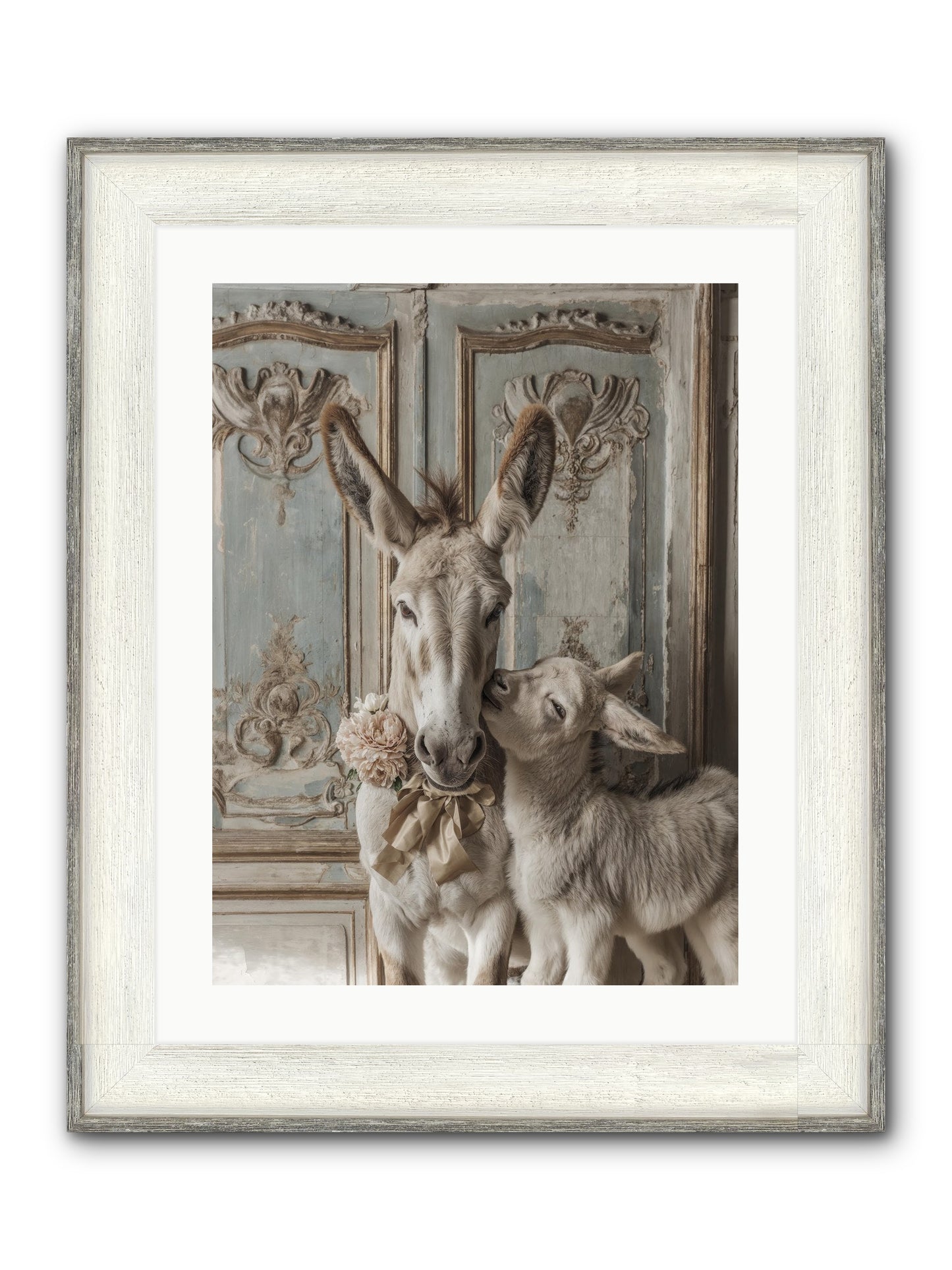 The Velvet Whisper Framed Print - Driftwood White 18x24