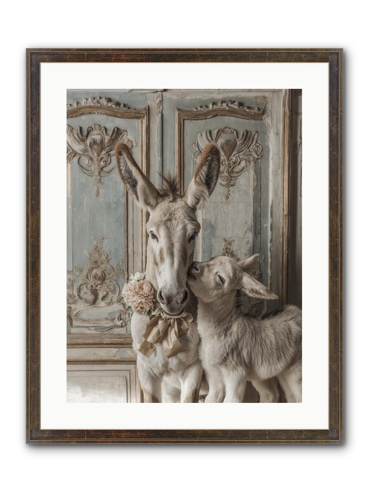 The Velvet Whisper Framed Print - Slimwoods Black/Gold 18x24