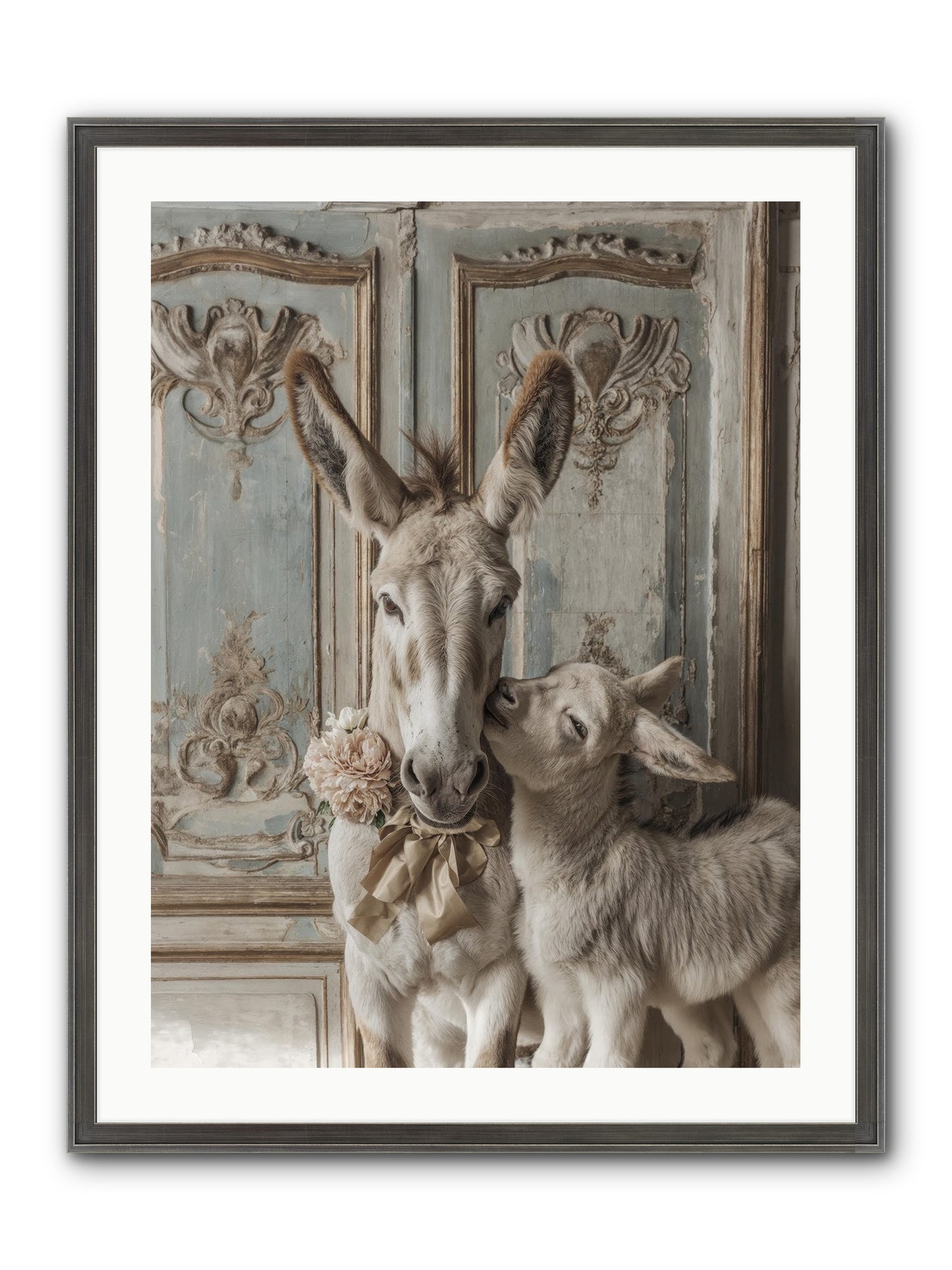 The Velvet Whisper Framed Print - Slimwoods Black/Silver 24x32