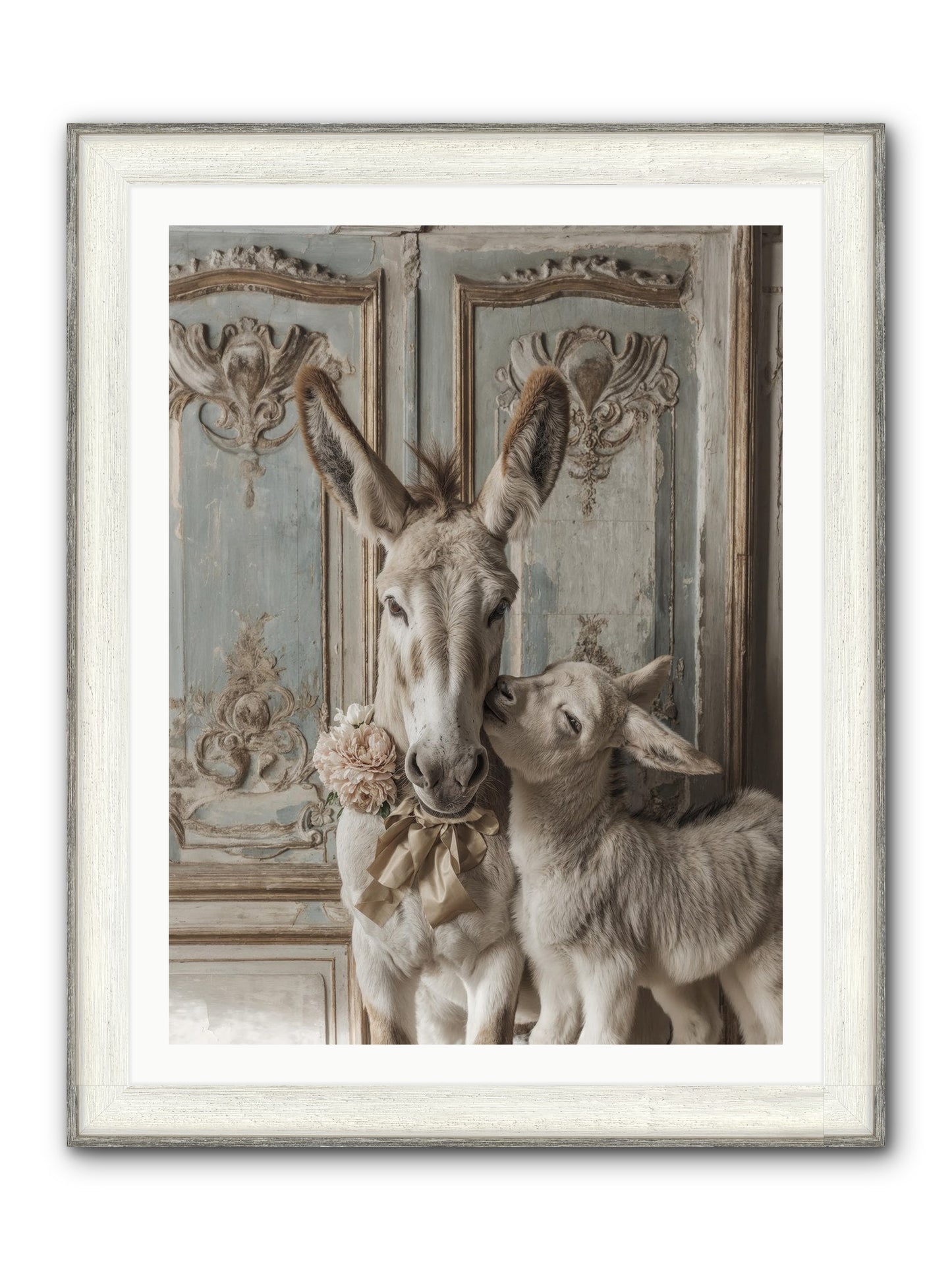 The Velvet Whisper Framed Print - Driftwood White 30x40