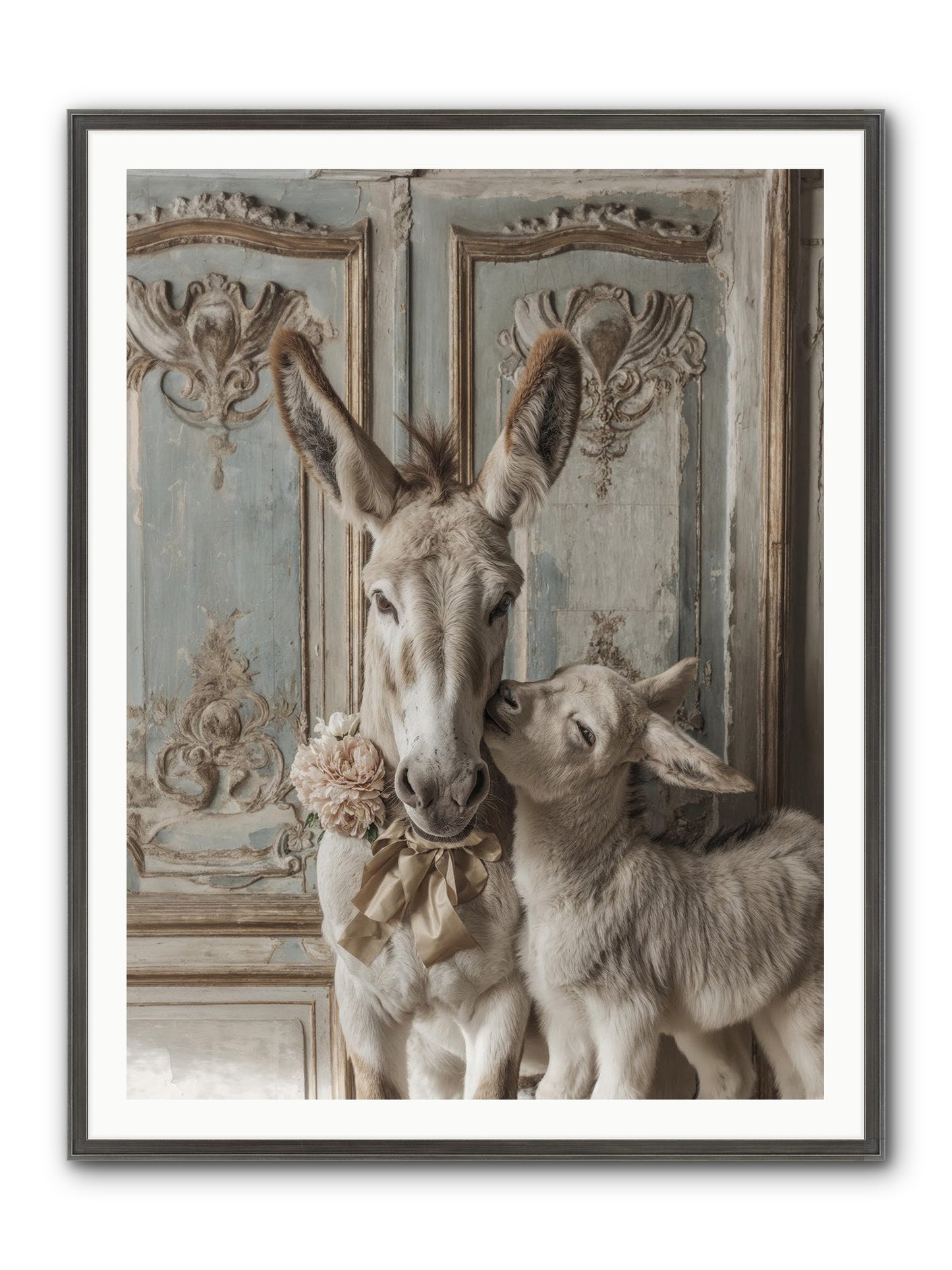 The Velvet Whisper Framed Print - Slimwoods Black/Silver 36x48