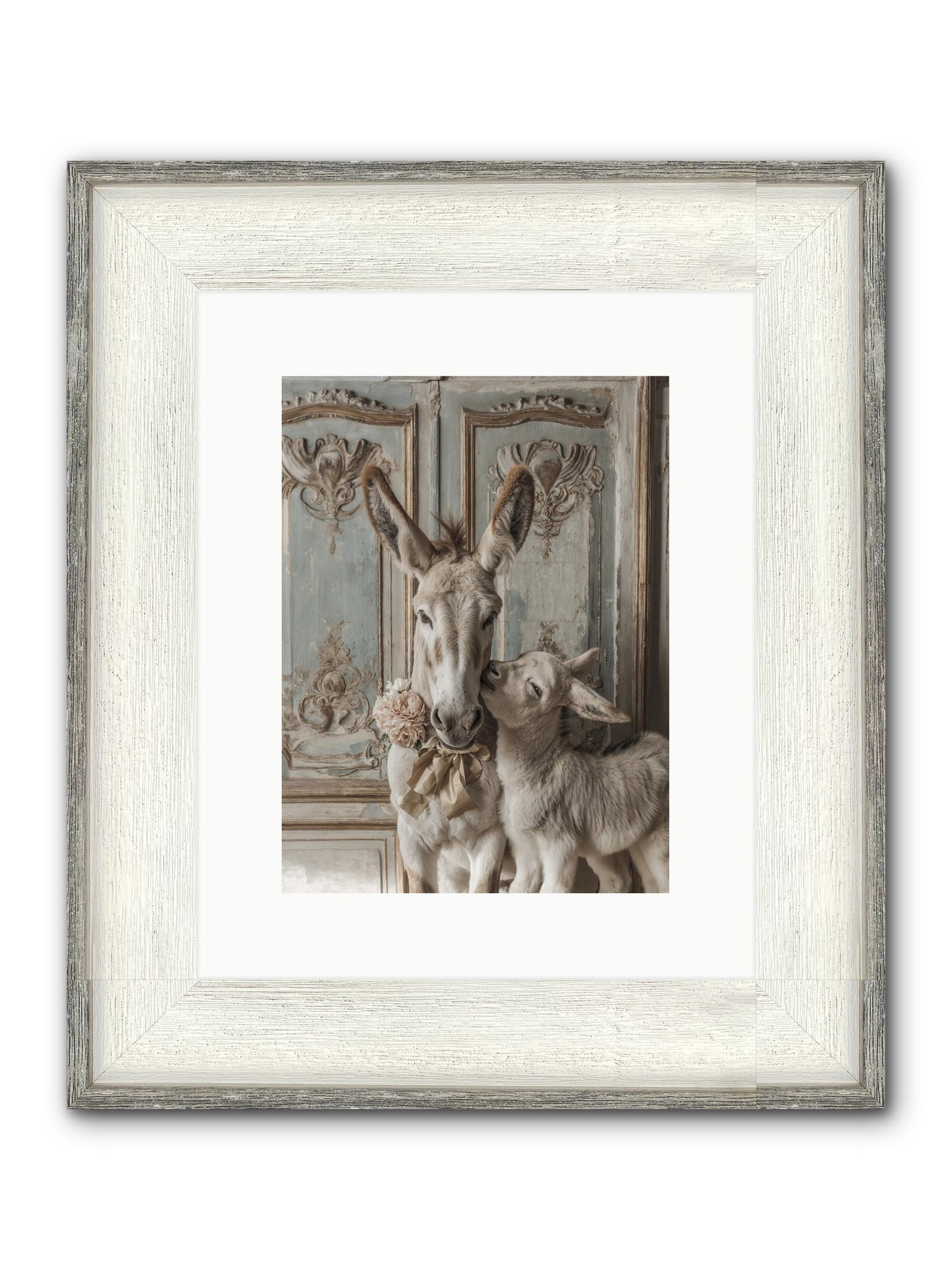 The Velvet Whisper Framed Print - Driftwood White 9x12