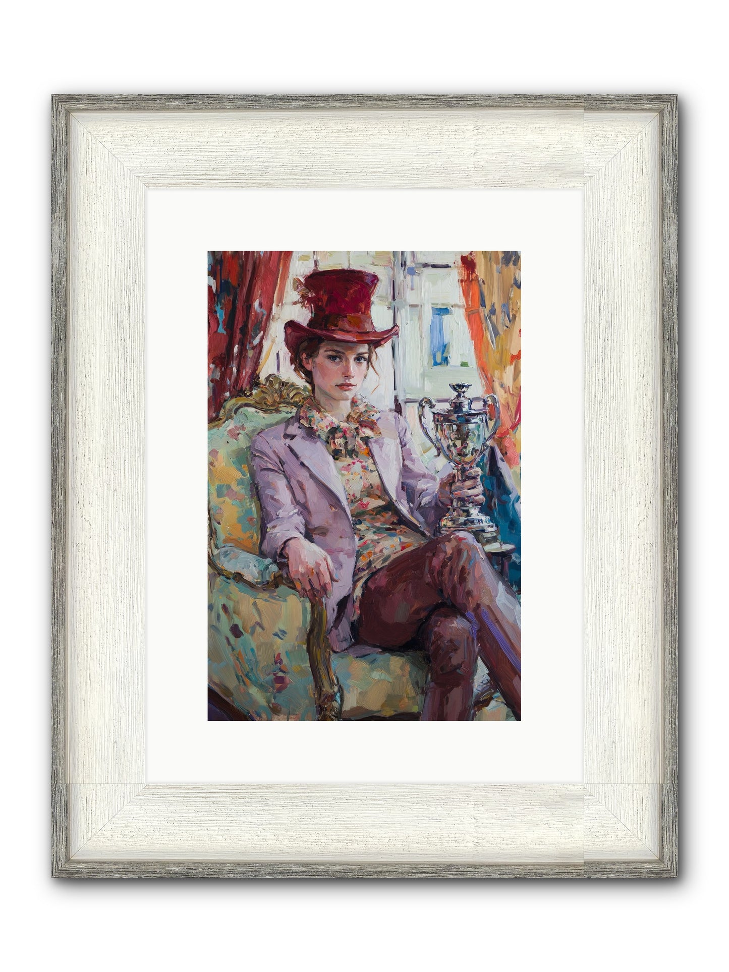 The Victory Framed Print - Driftwood White 10x15