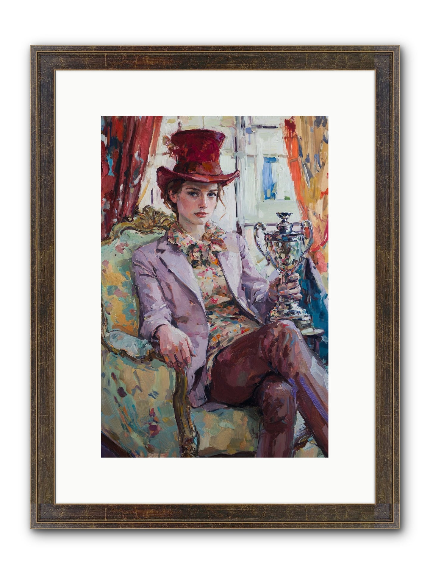 The Victory Framed Print - Slimwoods Black/Gold 10x15
