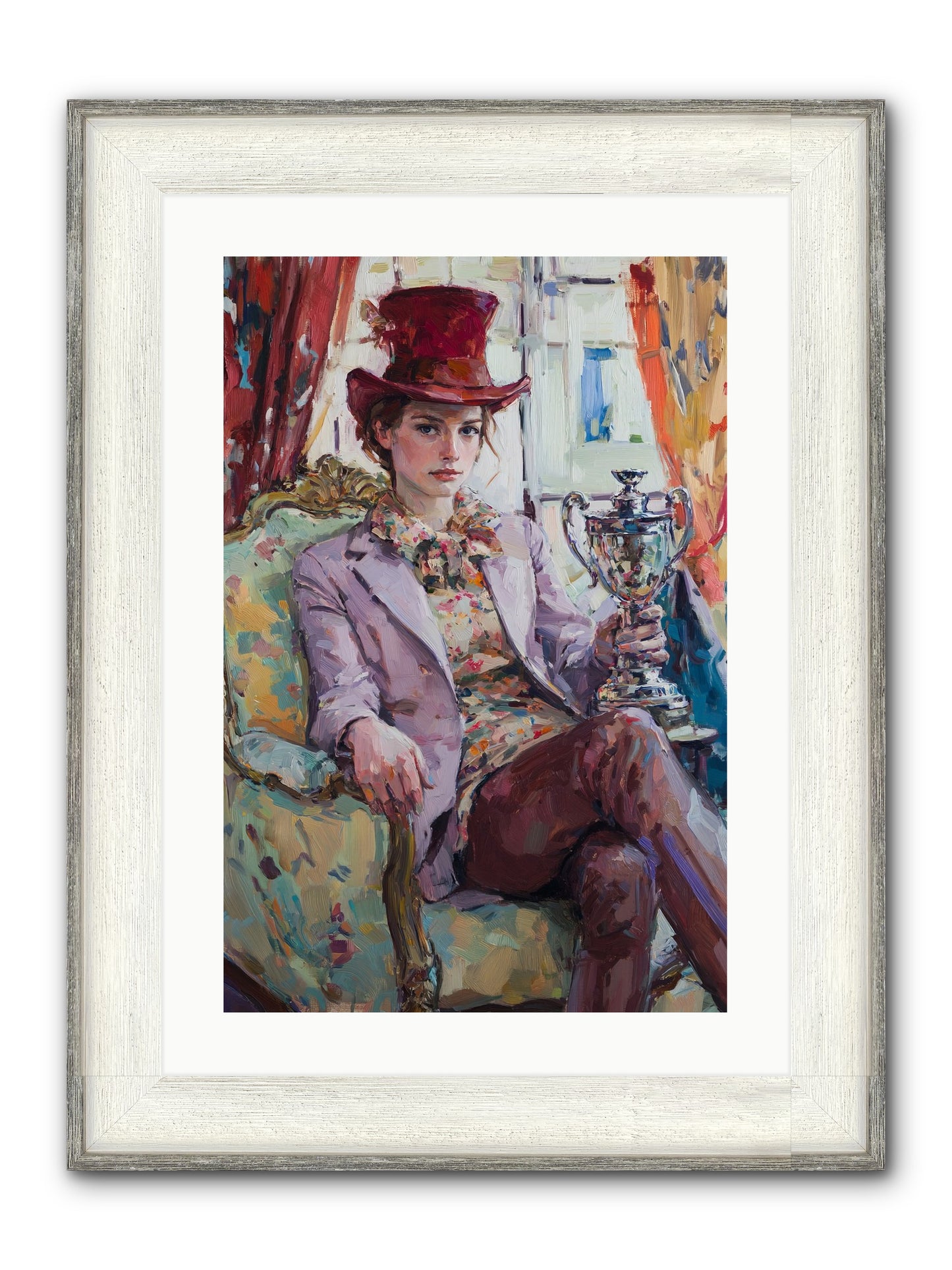 The Victory Framed Print - Driftwood White 16x24