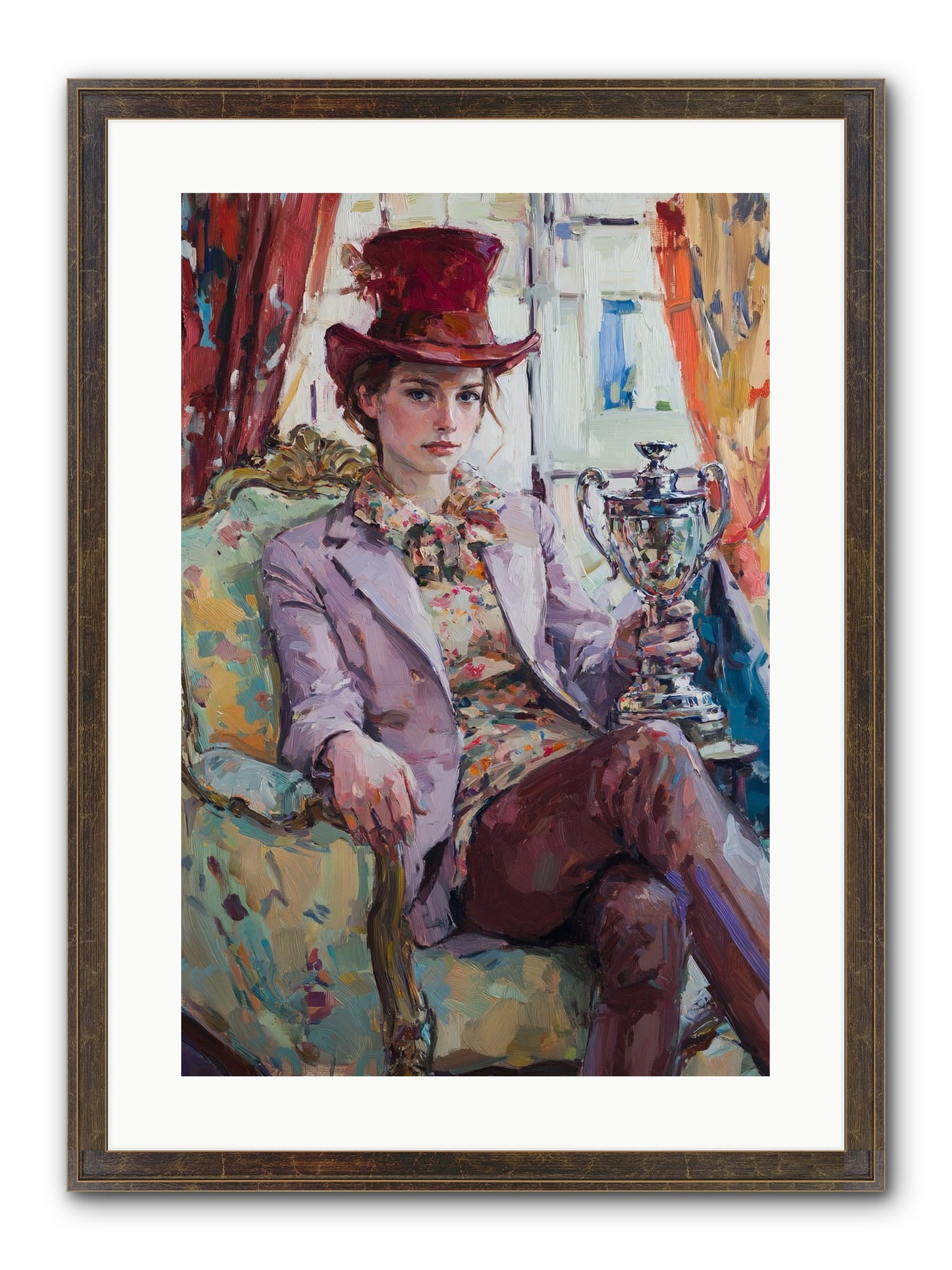 The Victory Framed Print - Slimwoods Black/Gold 16x24