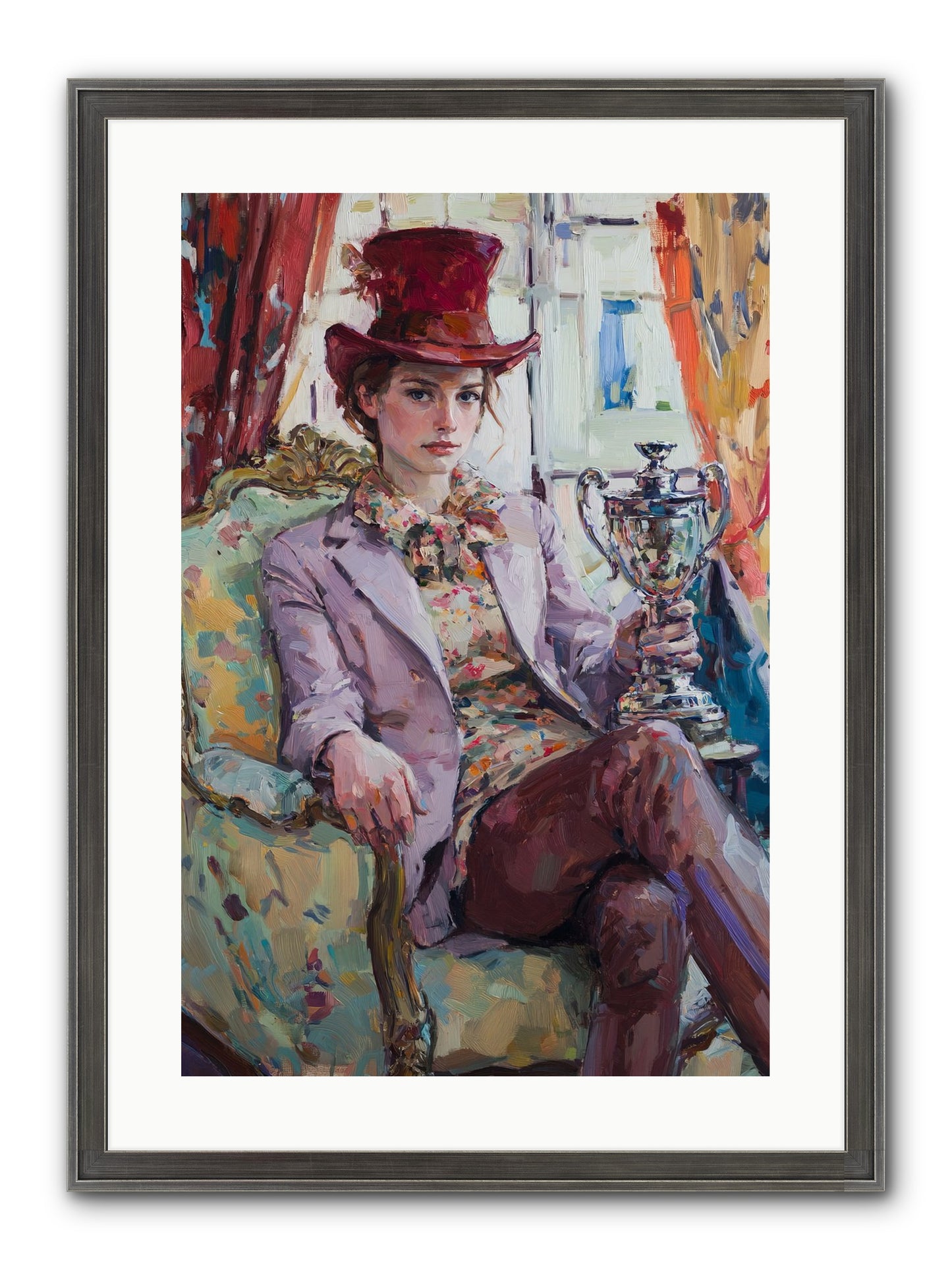 The Victory Framed Print - Slimwoods Black/Silver 16x24