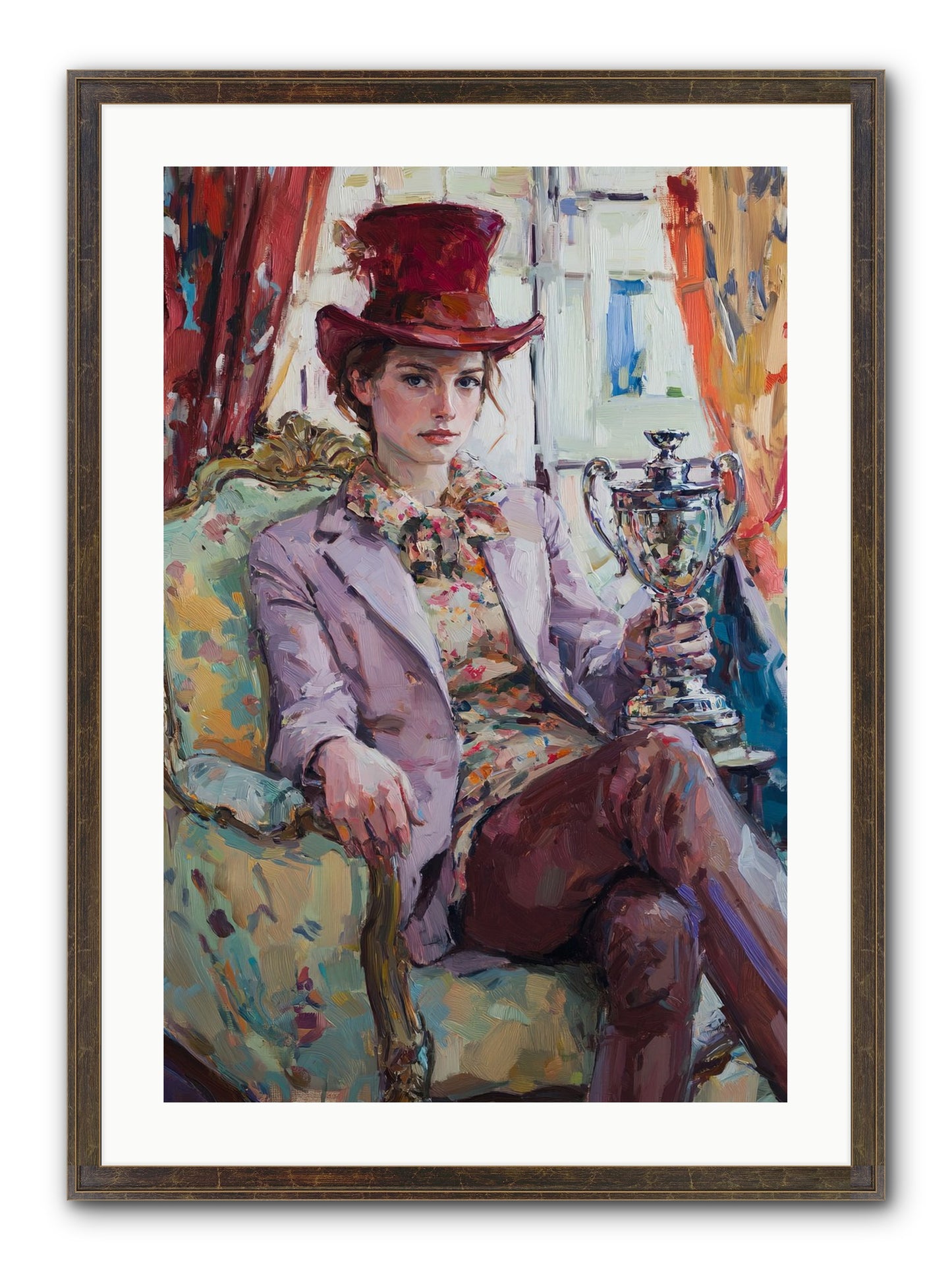 The Victory Framed Print - Slimwoods Black/Gold 20x30