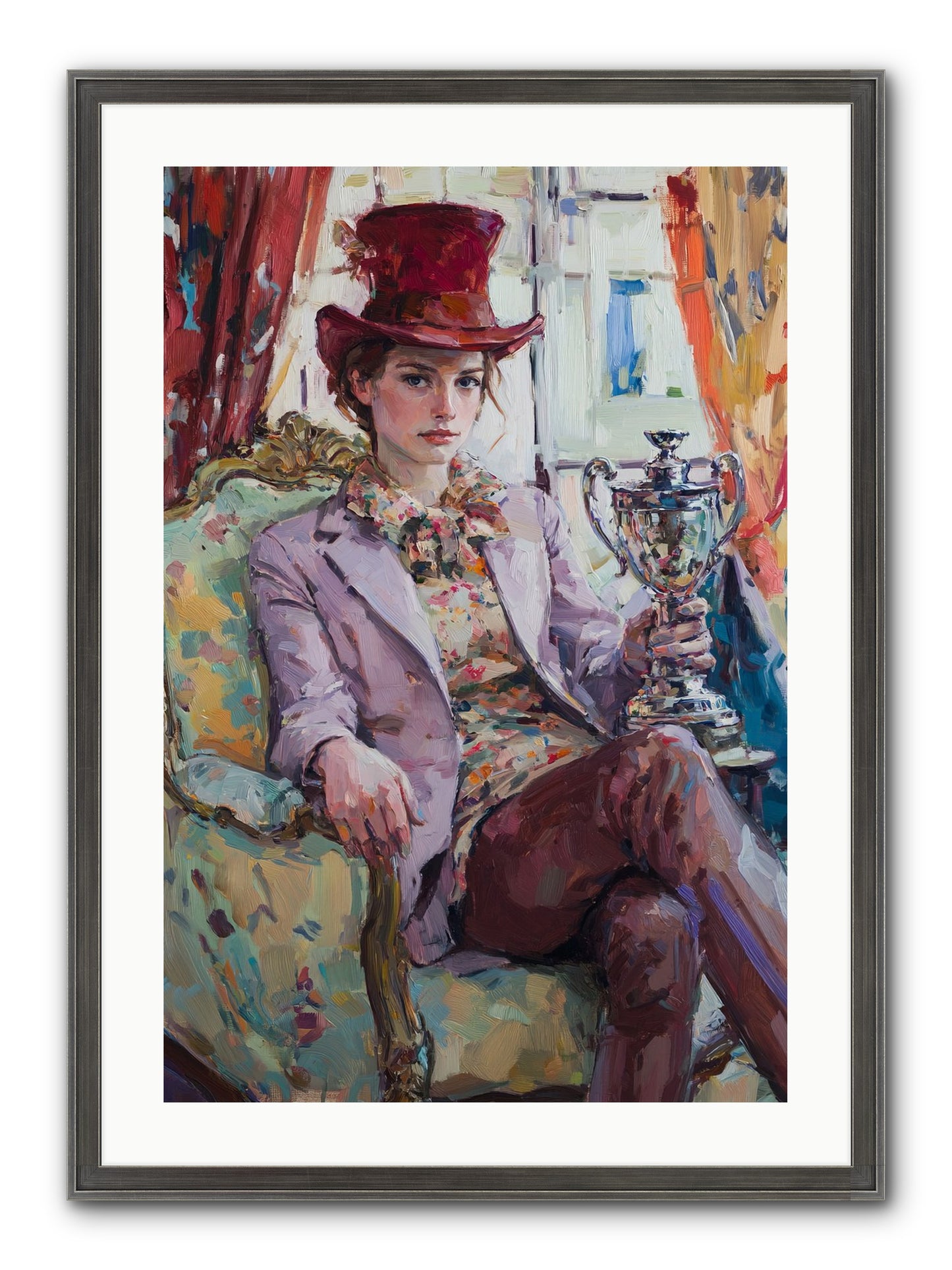 The Victory Framed Print - Slimwoods Black/Silver 20x30