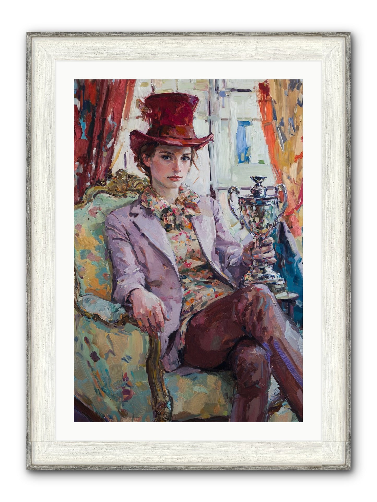 The Victory Framed Print - Driftwood White 24x36
