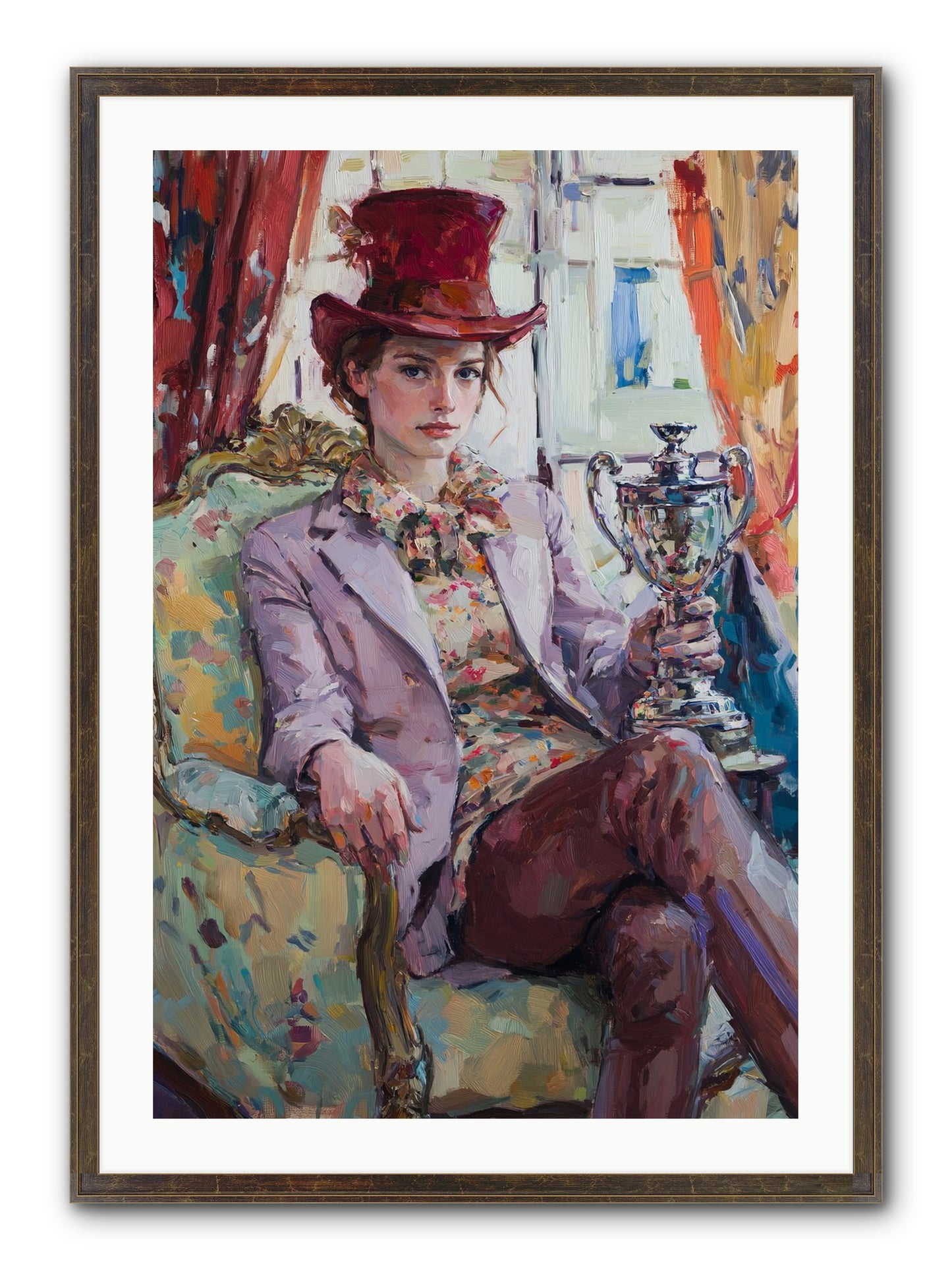 The Victory Framed Print - Slimwoods Black/Gold 24x36