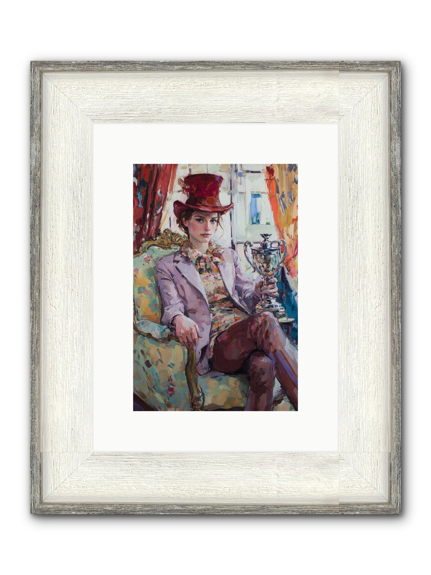 The Victory Framed Print - Driftwood White 8x12