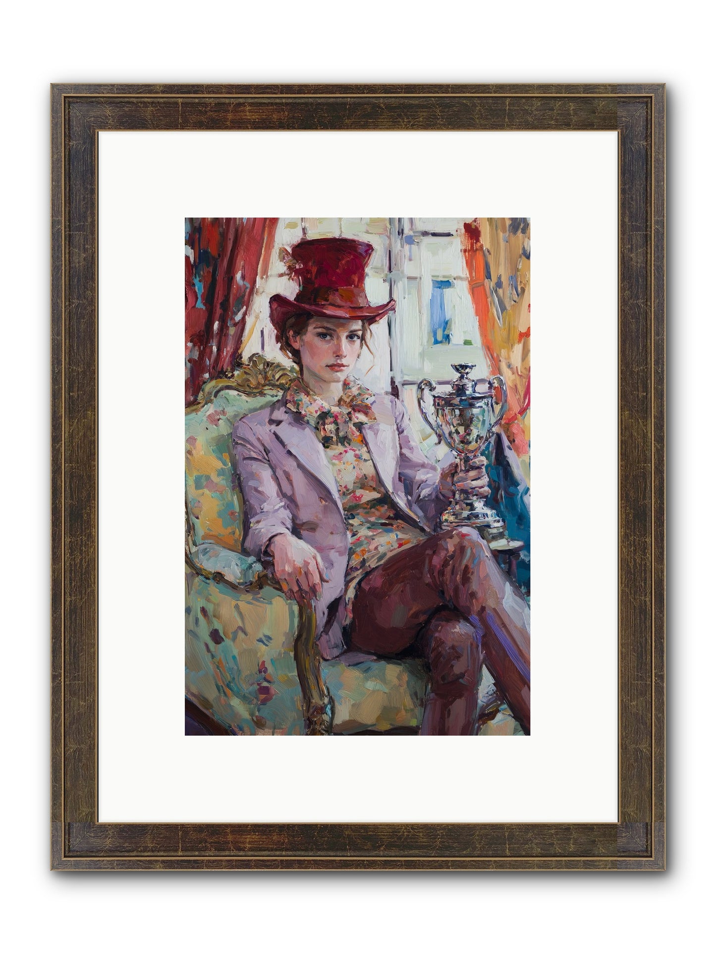 The Victory Framed Print - Slimwoods Black/Gold 8x12