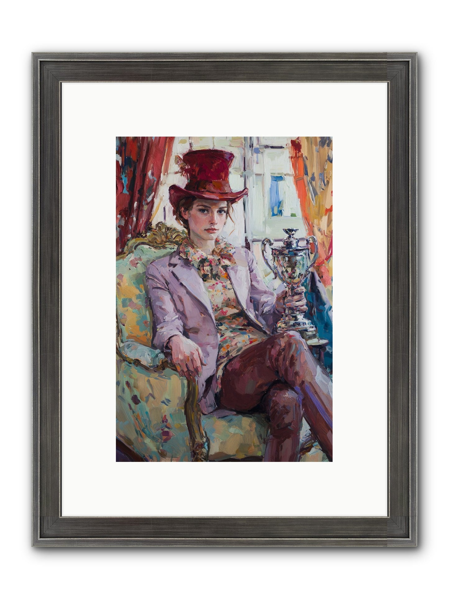 The Victory Framed Print - Slimwoods Black/Silver 8x12