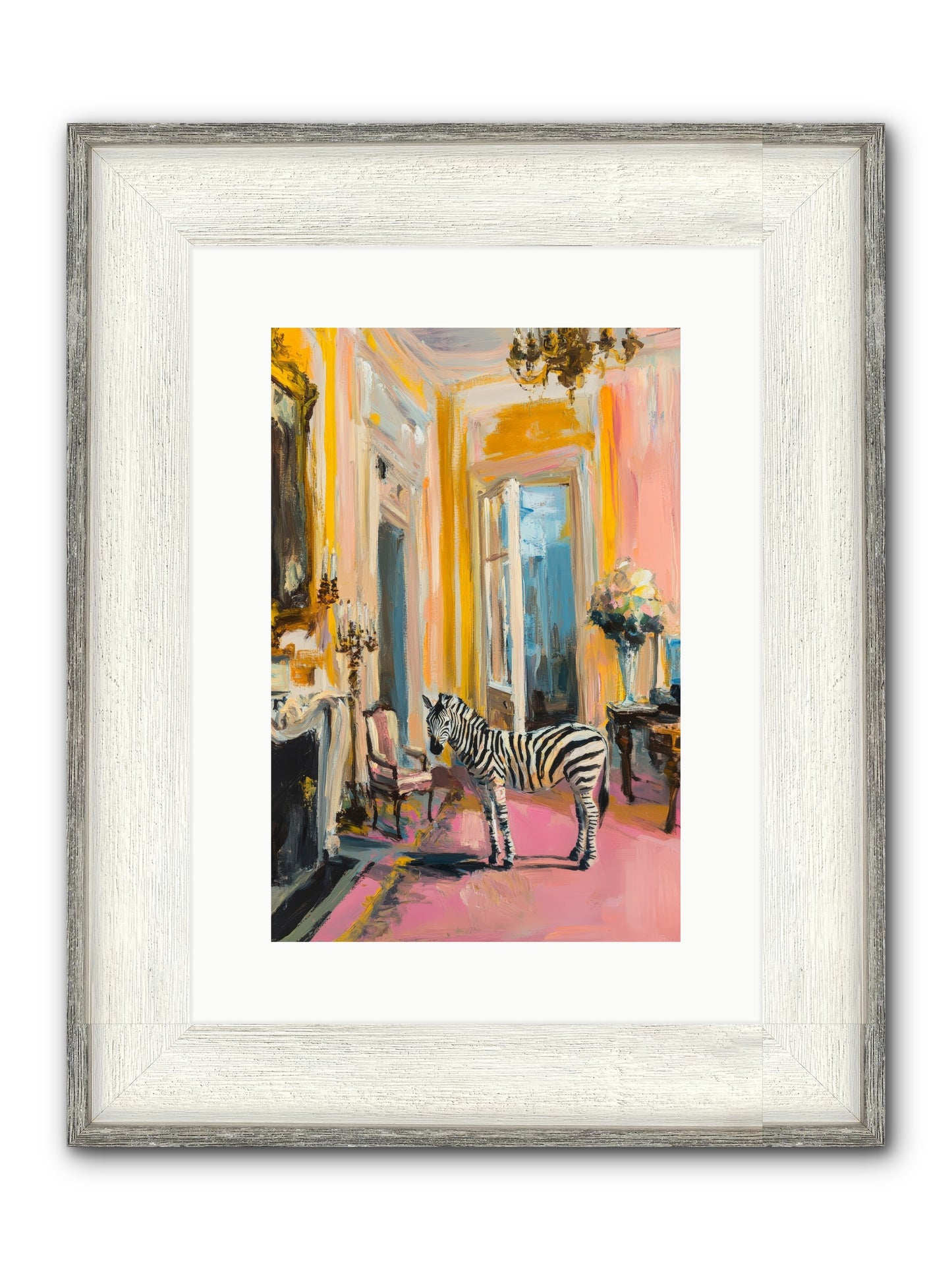 The View From Room 237 Framed Print - Driftwood White 10x15