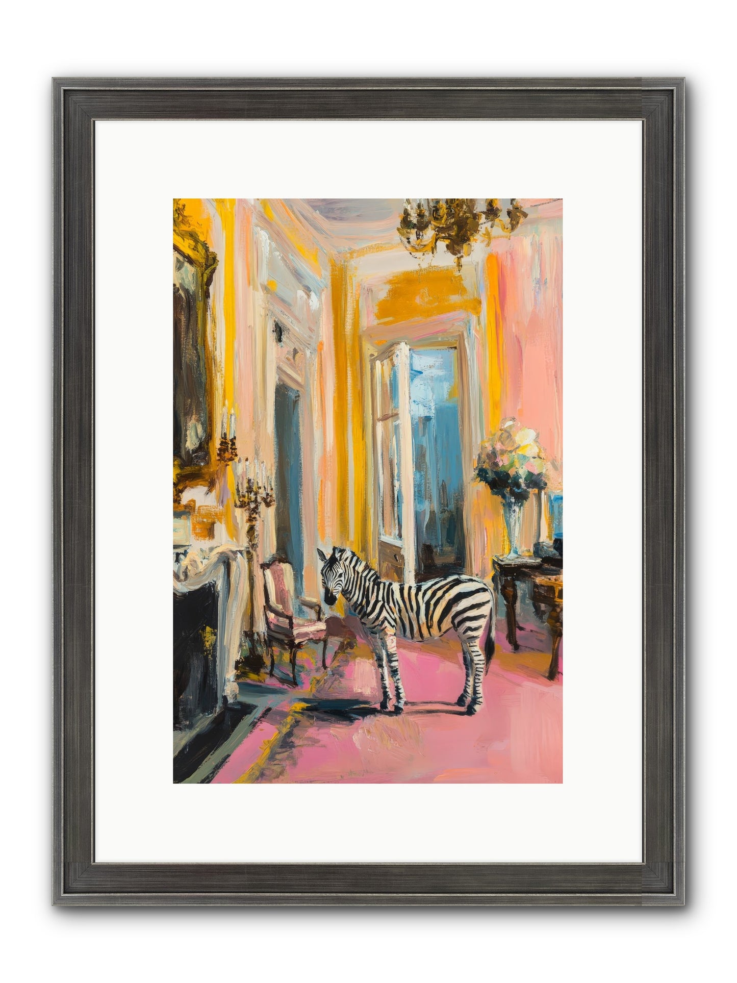 The View From Room 237 Framed Print - Slimwoods Black/Silver 10x15