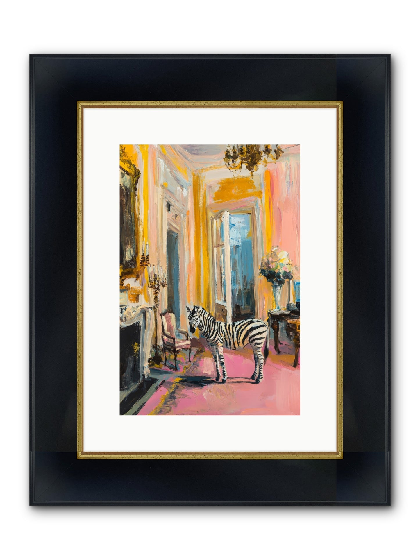 The View From Room 237 Framed Print - Wide Black w/Gold 10x15