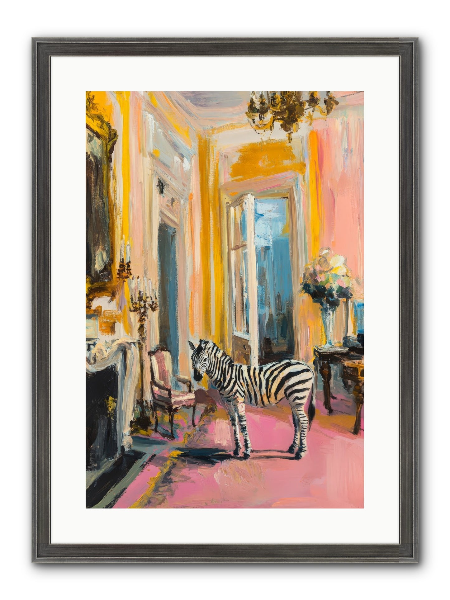 The View From Room 237 Framed Print - Slimwoods Black/Silver 16x24