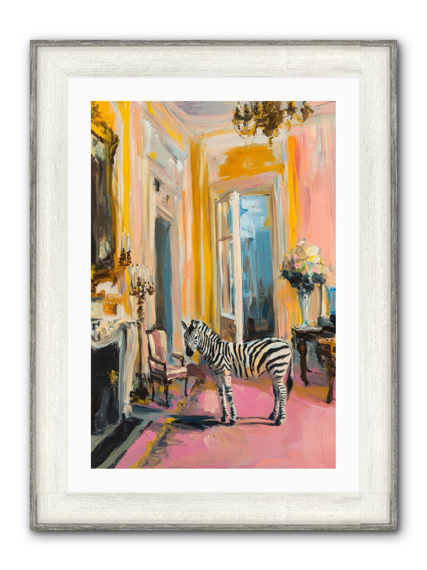The View From Room 237 Framed Print - Driftwood White 20x30