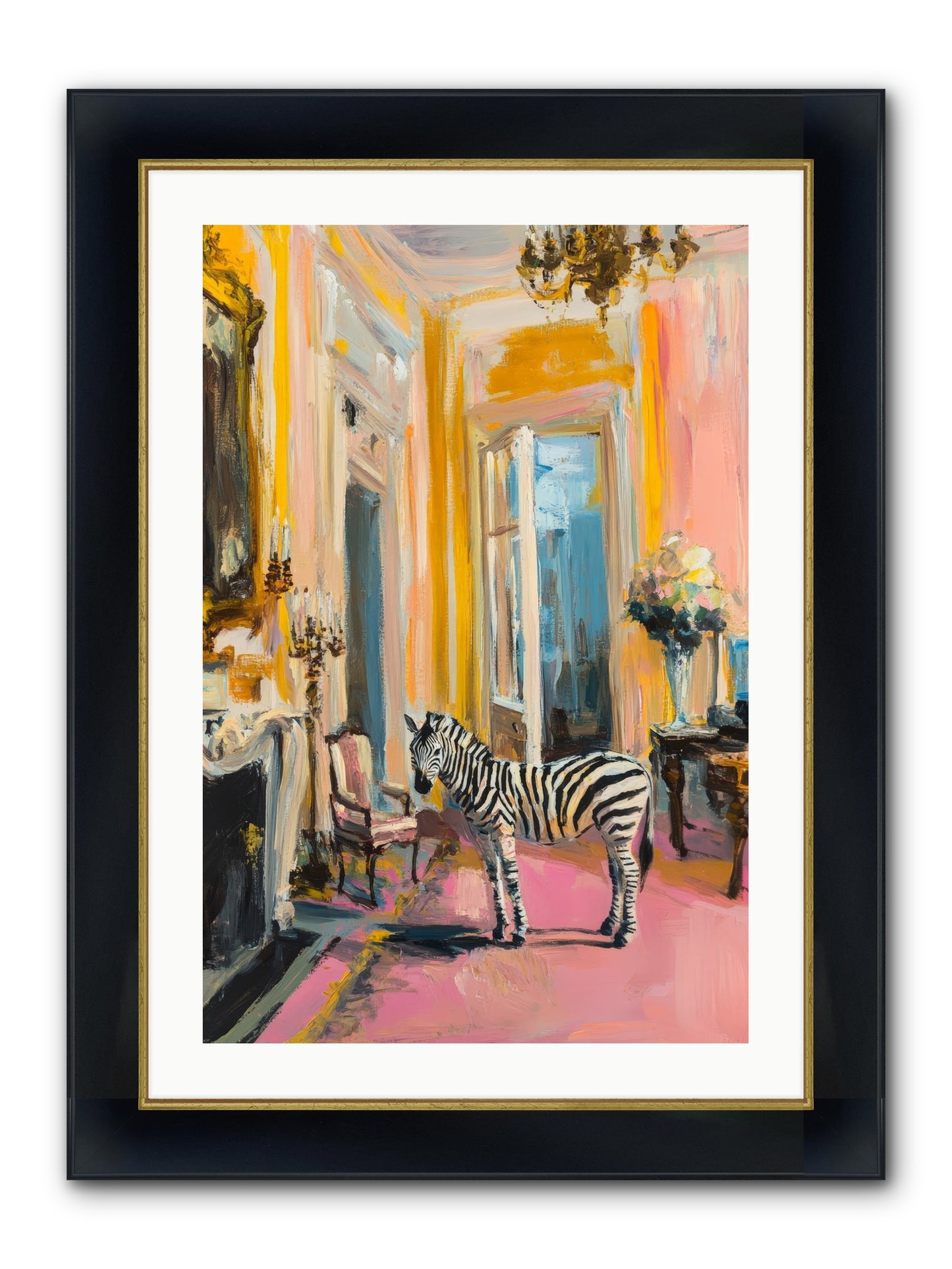 The View From Room 237 Framed Print - Wide Black w/Gold 20x30